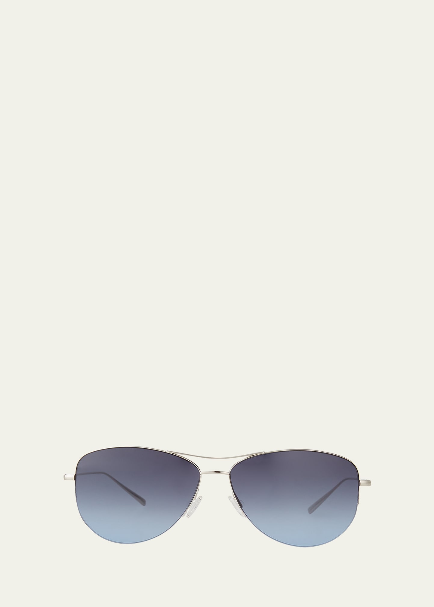 Oliver Peoples Strummer Titanium Aviator Sunglasses - Bergdorf Goodman