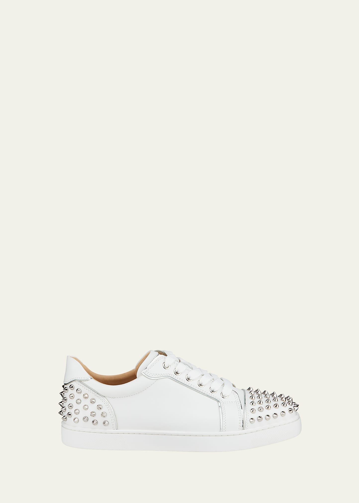 Vieira 2 - Low-top sneakers - Glittered calf leather and spikes