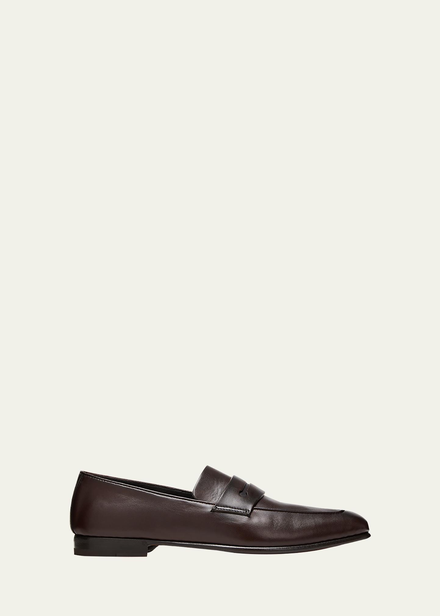 Ermenegildo ZegnaMen\'s Flex Leather Penny Loafer ZEGNA Siena Flex Leather Penny Loafers | Saks Fifth Avenue main image 4