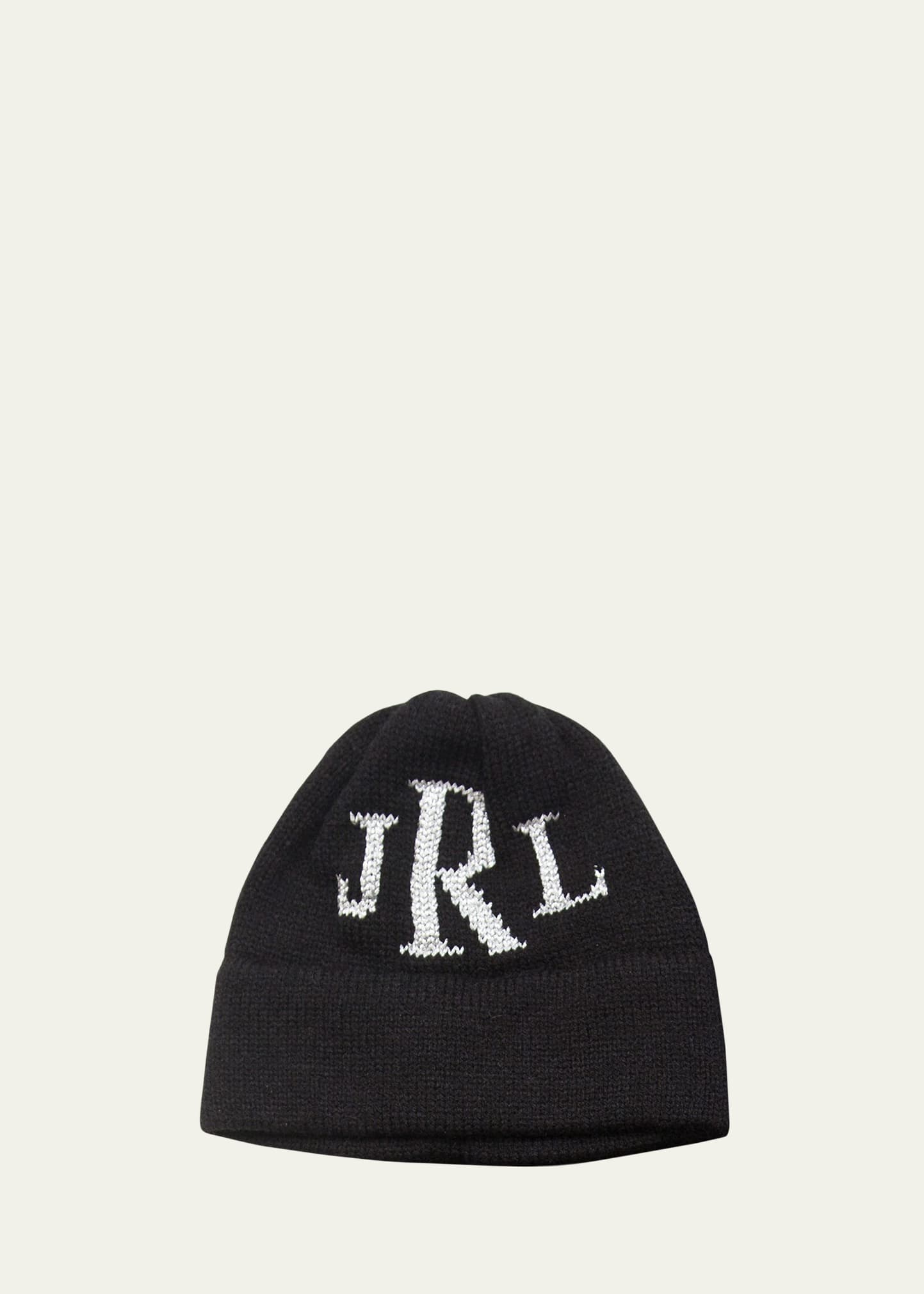 monogram beanie hat