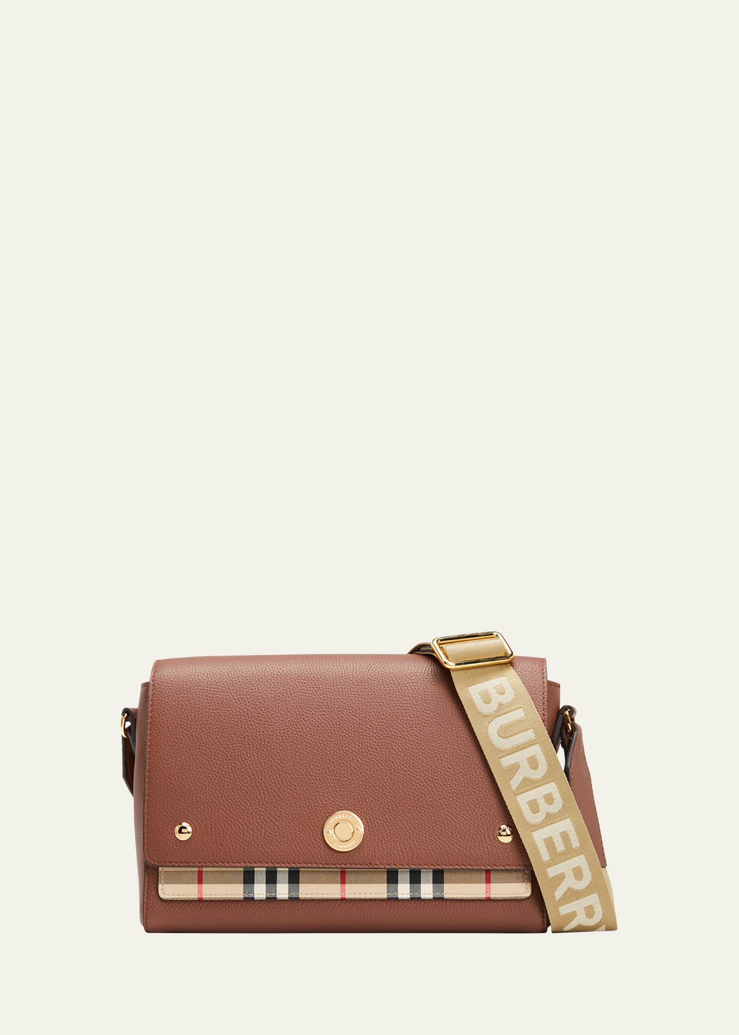 Burberry Note Medium Leather Crossbody Bag