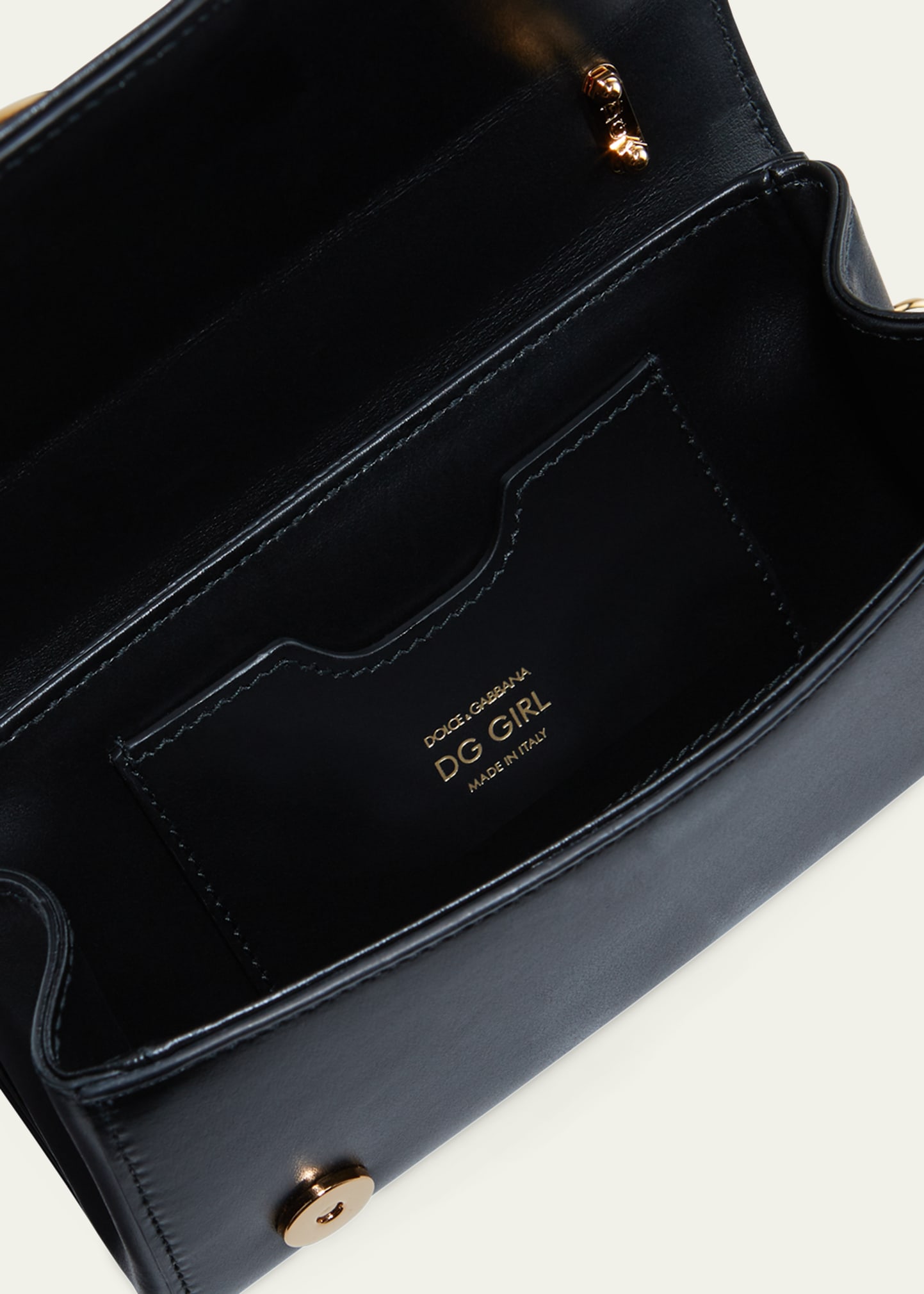 Dolce&Gabbana DG Girls Barocco Leather Shoulder Bag - Bergdorf Goodman