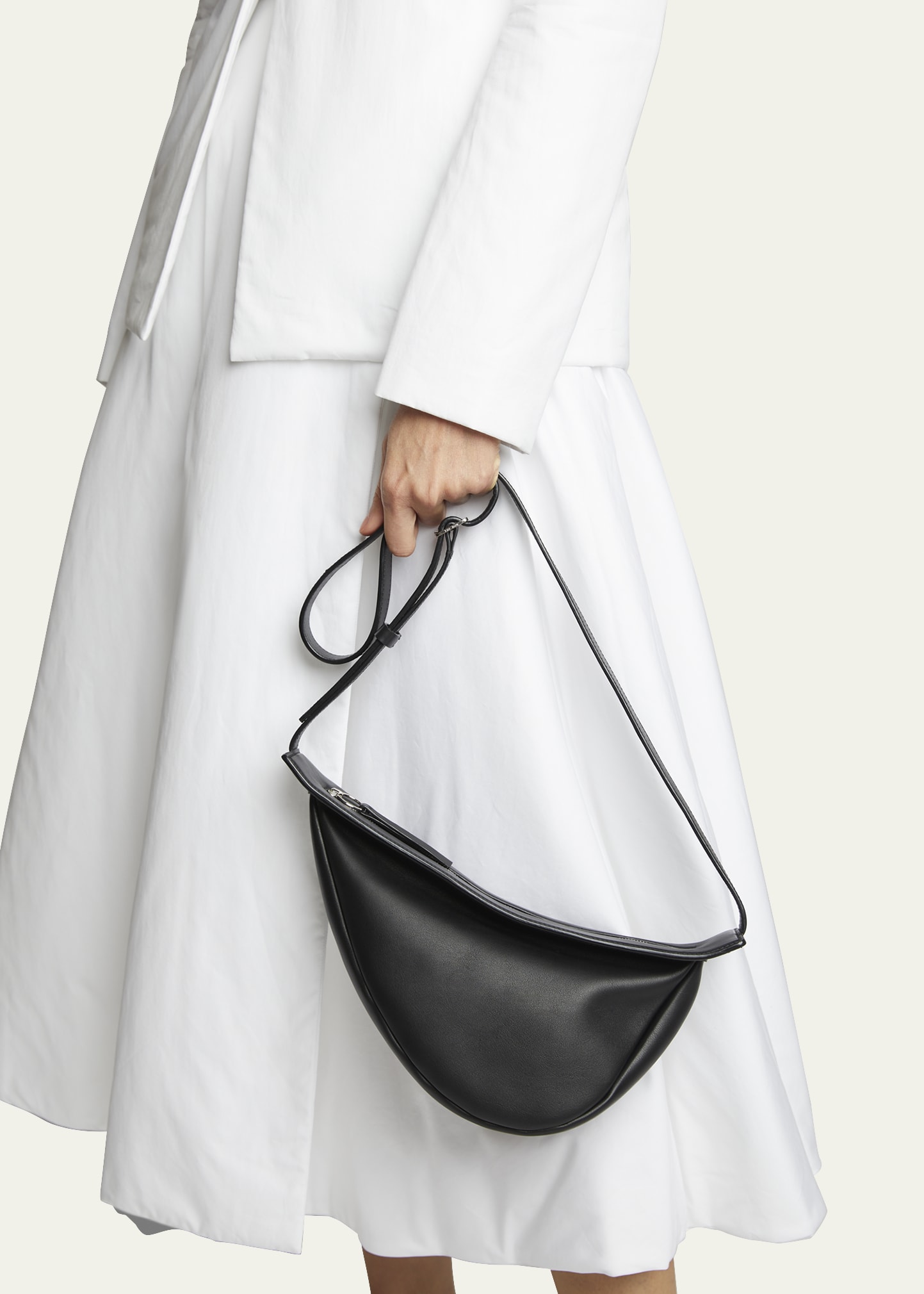 The Row Small Slouchy Banana Bag in Black - ShopStyle