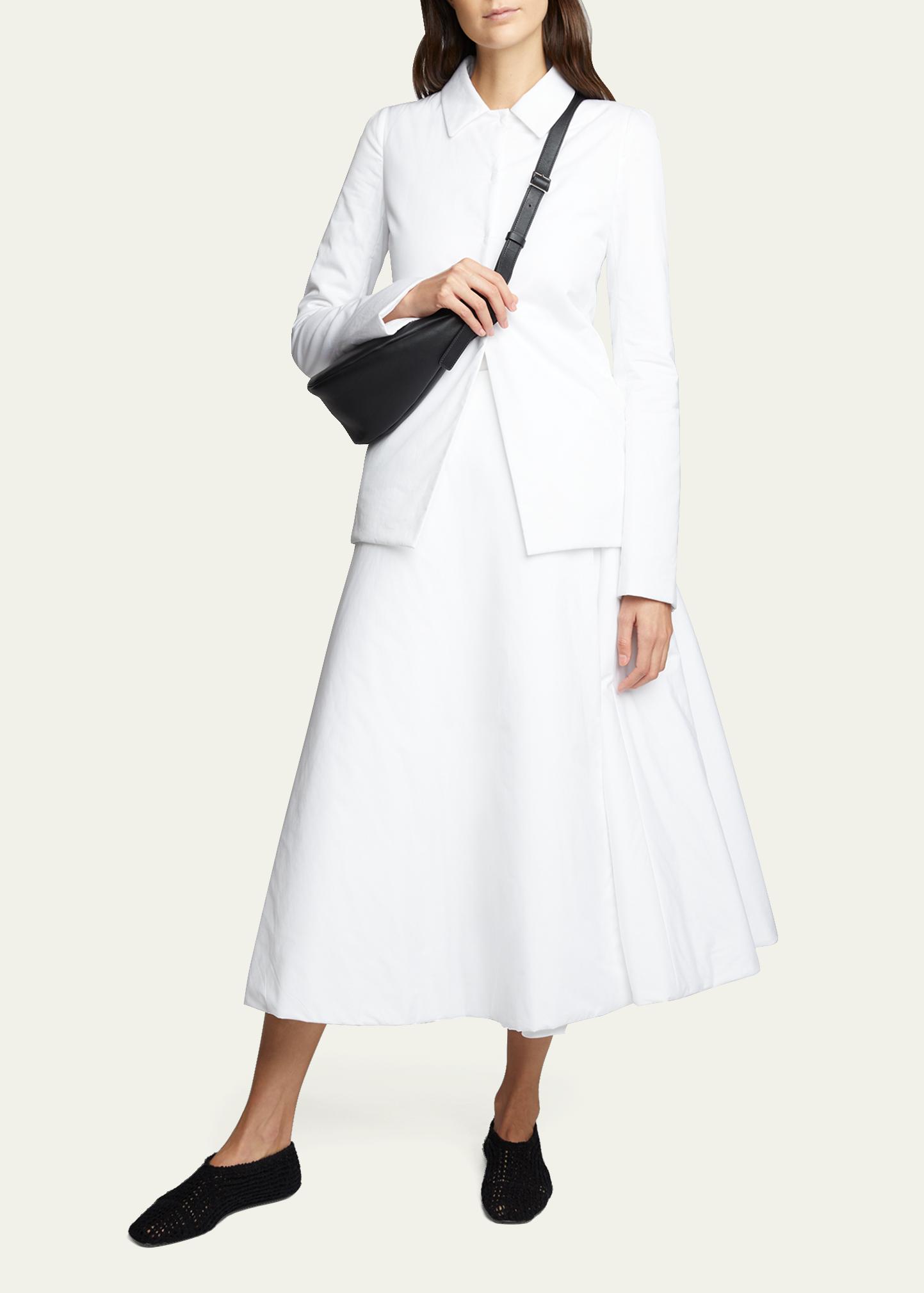 THE ROW Slouchy Banana Small Crossbody in Smooth Calfskin 