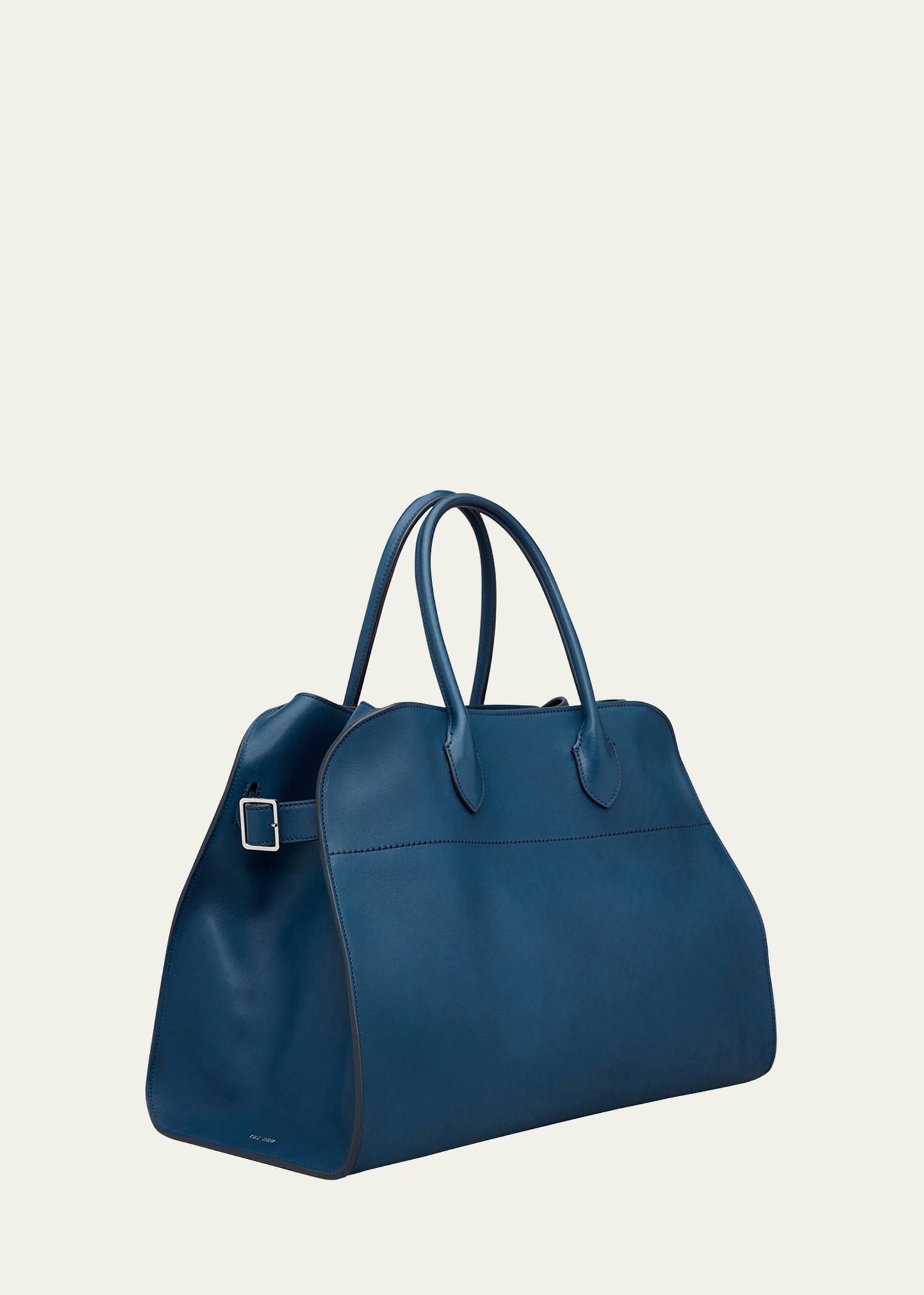 THE ROW Soft Margaux 15 Top Handle Bag in Saddle Leather