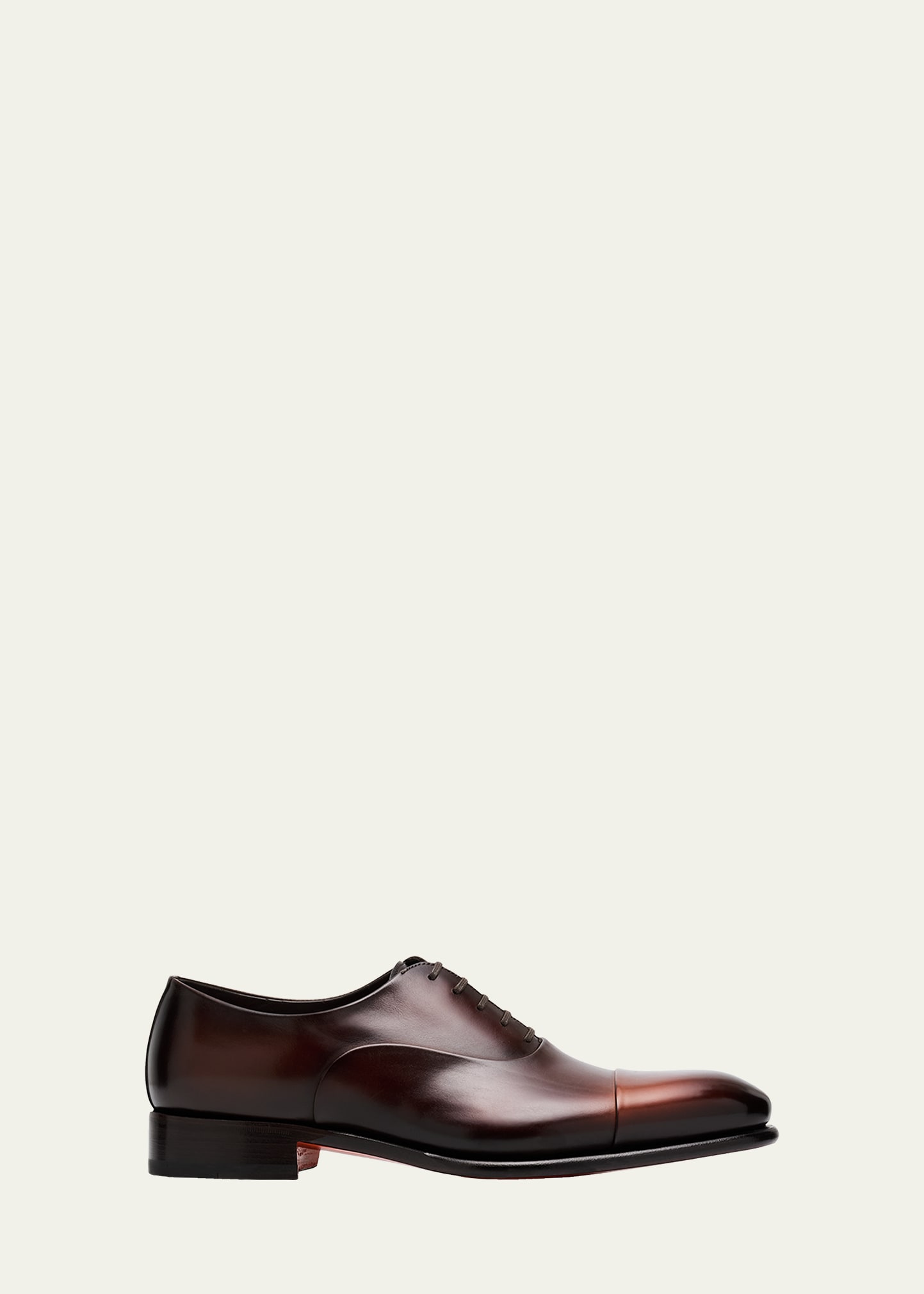 Santoni Men's Isaac Cap-Toe Leather Oxford Shoes - Bergdorf Goodman