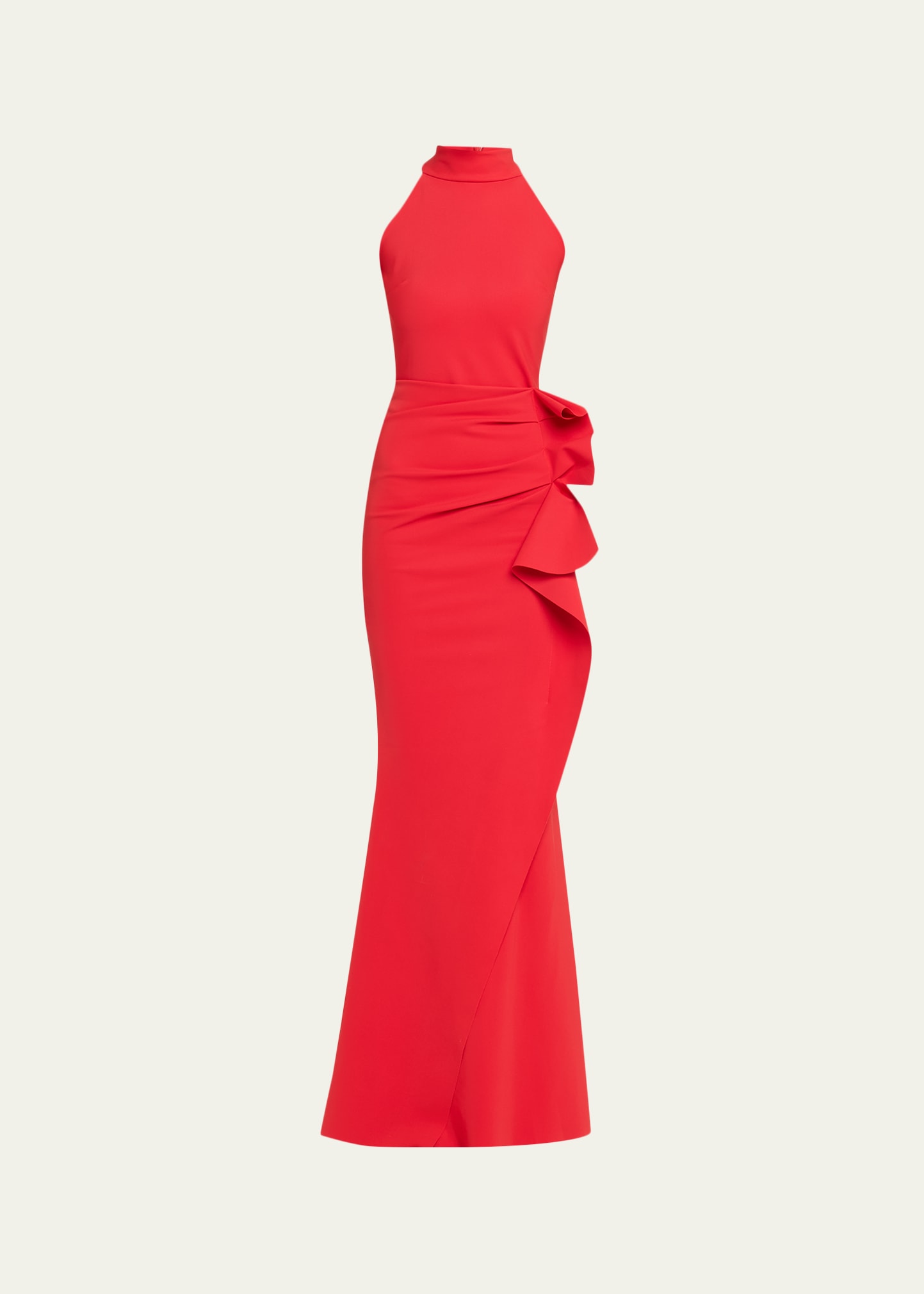 halter bubble hem dress SIMKHAI Women's Brooke Cotton Halter Mini Dress in Mango, Size 6 main image 1