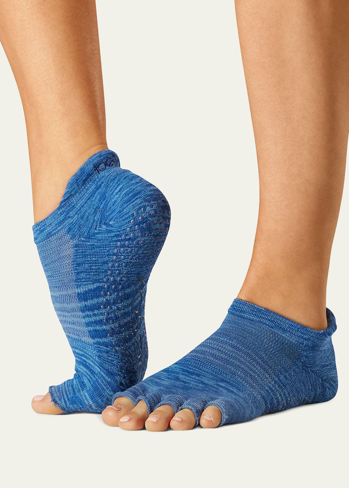 ToeSox Pompom Low Rise Full-Toe Grip Socks - Bergdorf Goodman