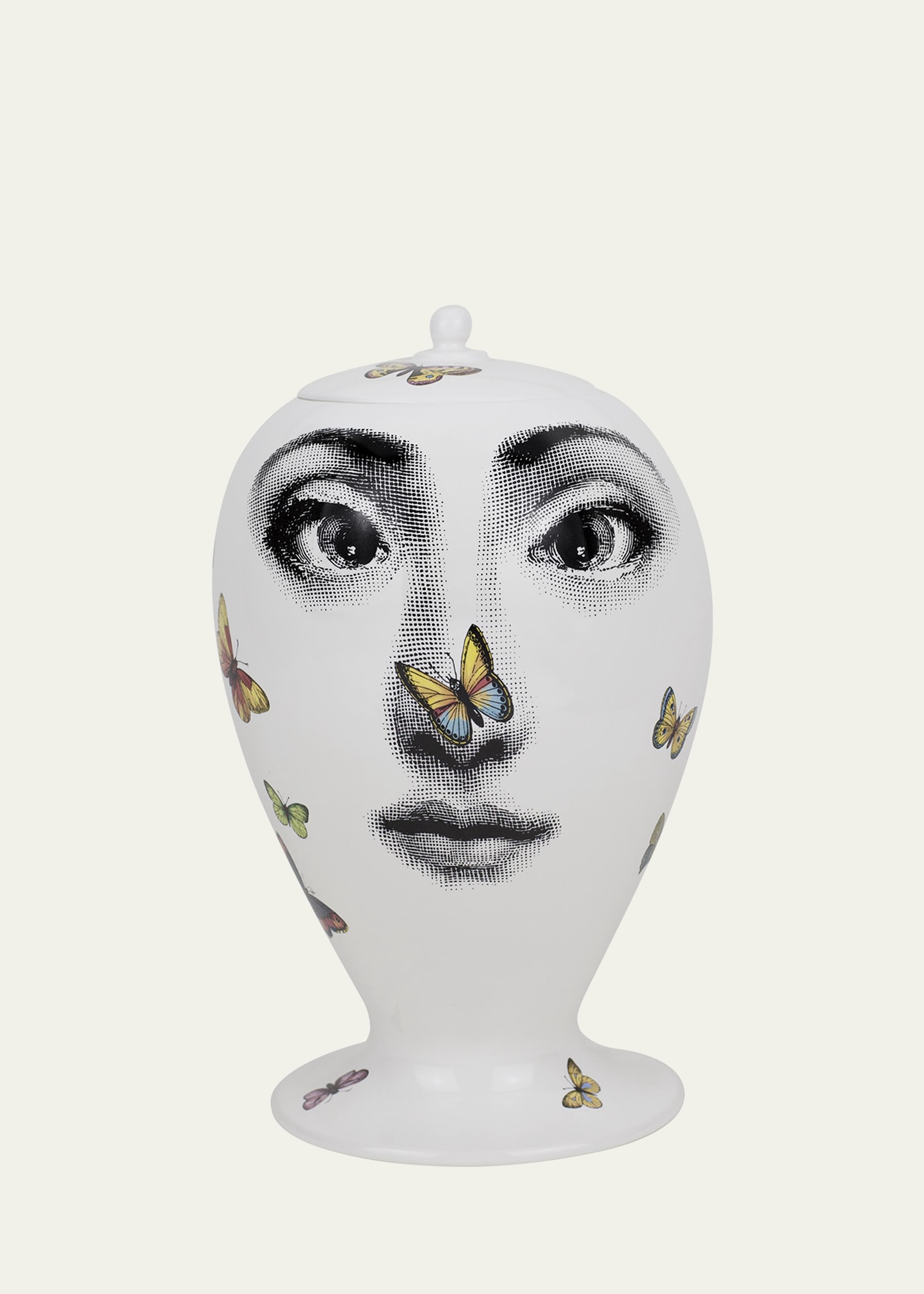 Fornasetti Vase Farfalle Face With Butterflies