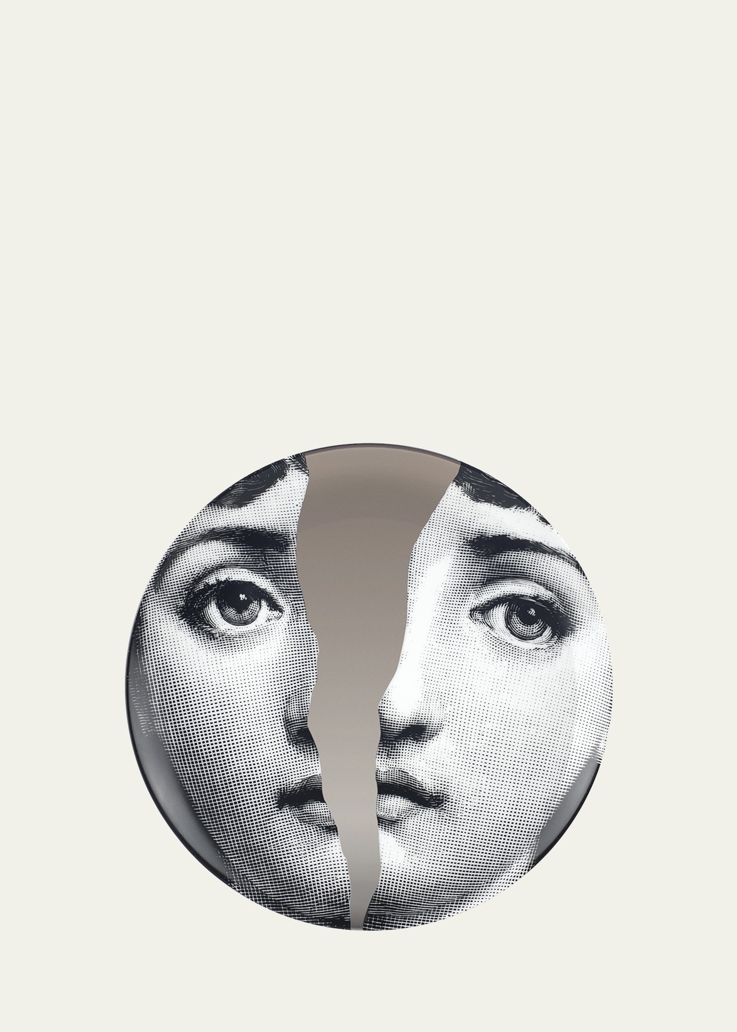 Fornasetti Faces Print Plate - White