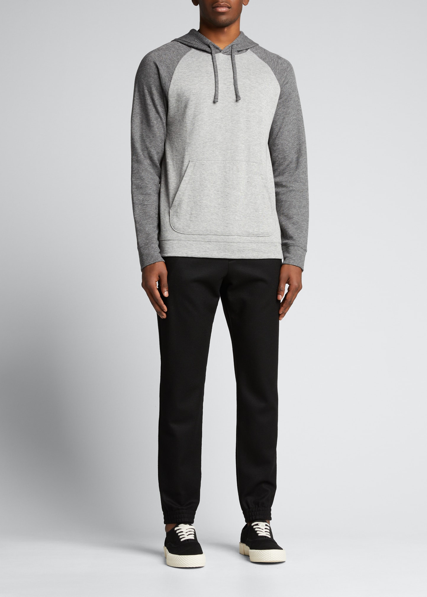 Vince Men s Double Knit Colorblock Pullover Hoodie