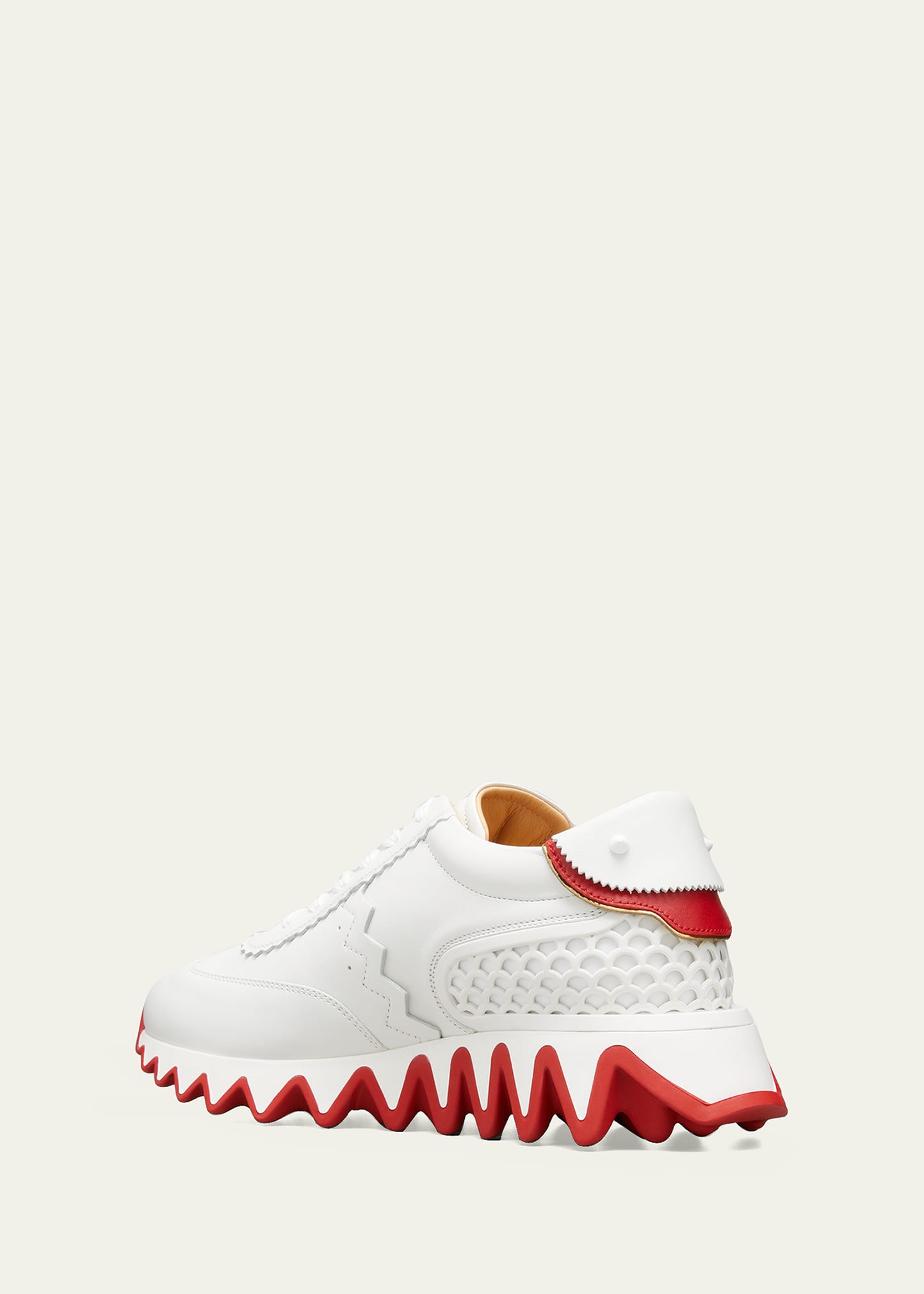 Christian Louboutin Loubishark Donna Leather Red Sole Runner