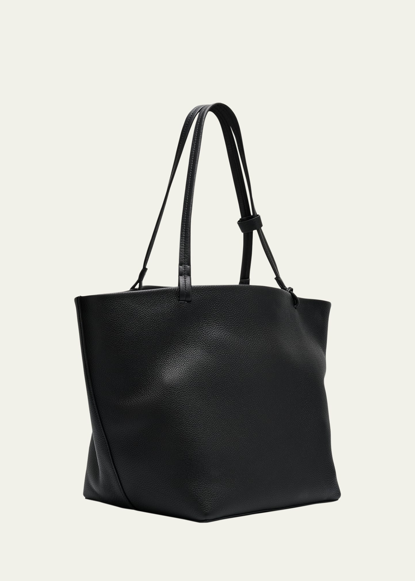 【関税送料込み】The Row Park Tote Three Bag The Row - Park Tote Three Black Leather Tote | Mitchell Stores