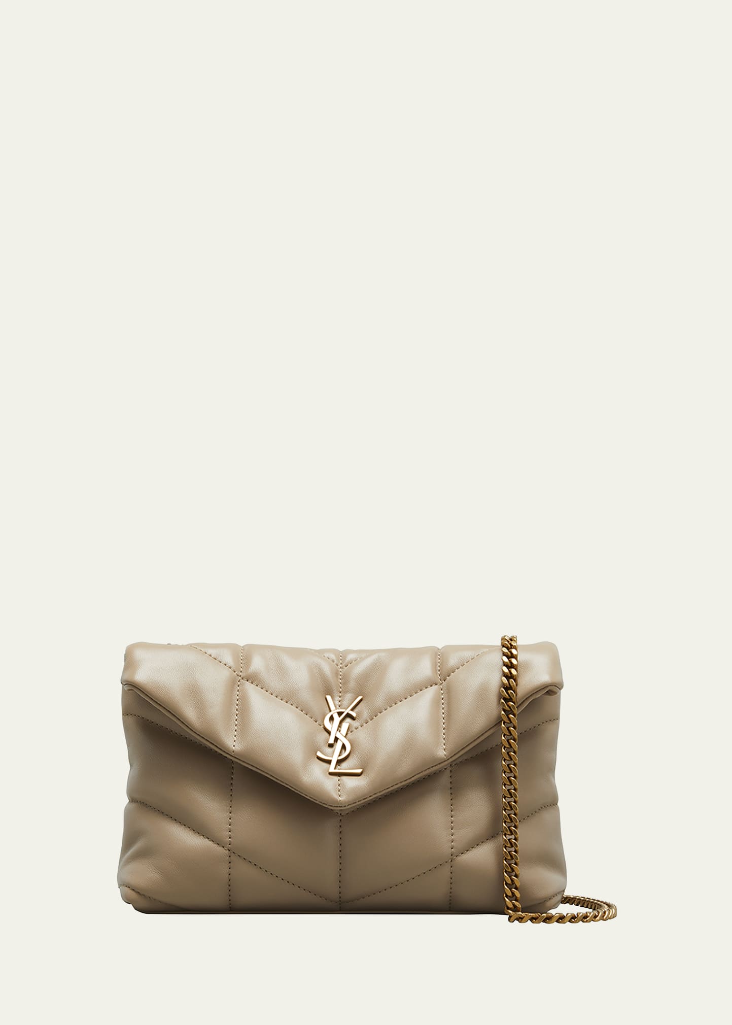 Saint Laurent Loulou Toy YSL Denim Shoulder Bag - Bergdorf Goodman