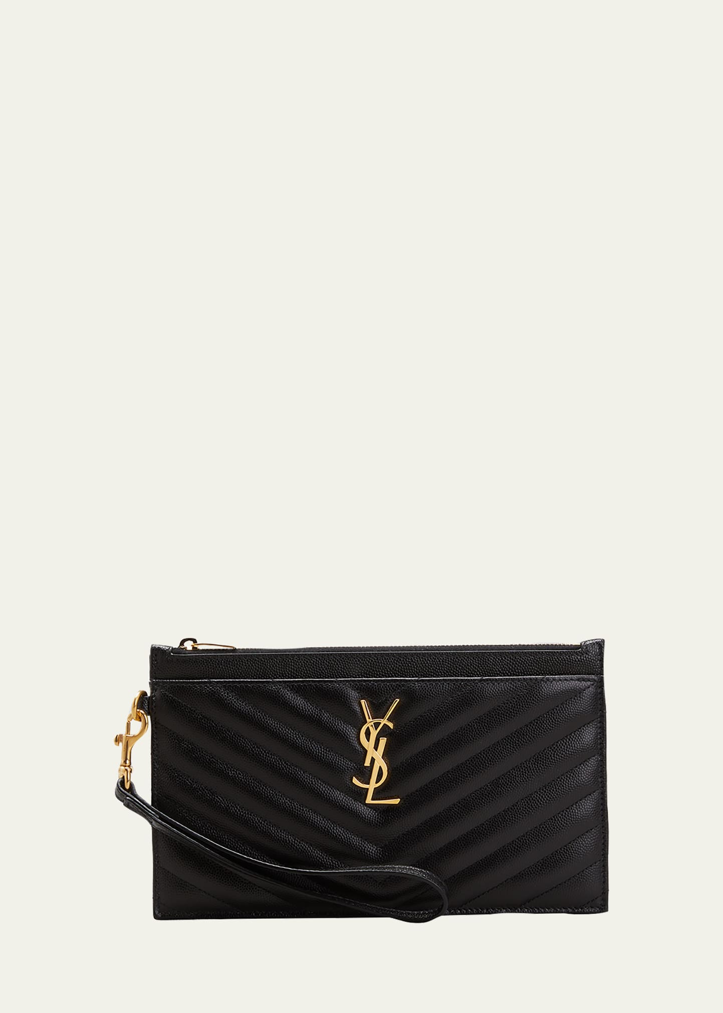 Saint Laurent Cerniera YSL Quilted Leather Top-Handle Bag - Bergdorf Goodman