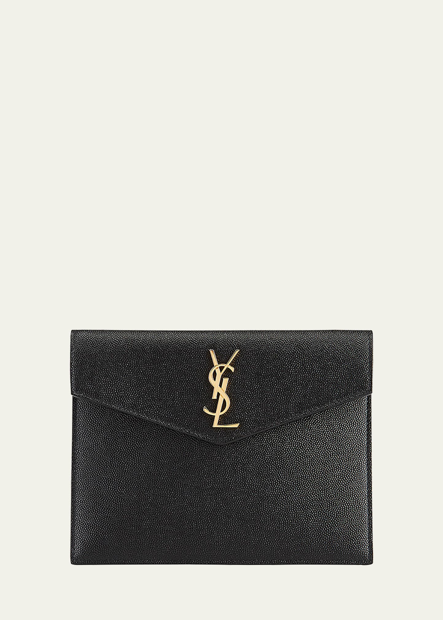 Saint Laurent Uptown YSL Monogram Baby Pouch Wallet