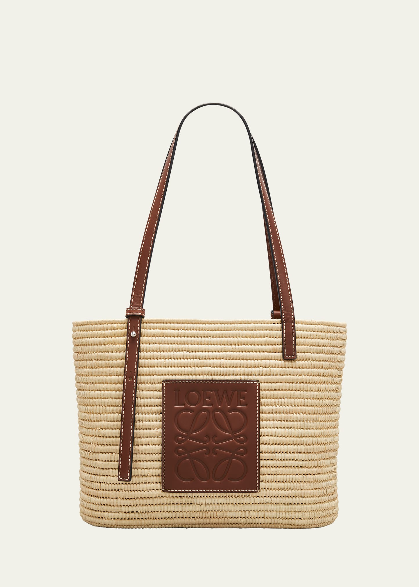 Loewe x Paula's Ibiza Slit Mini Raffia Hobo Tote Bag - Bergdorf Goodman