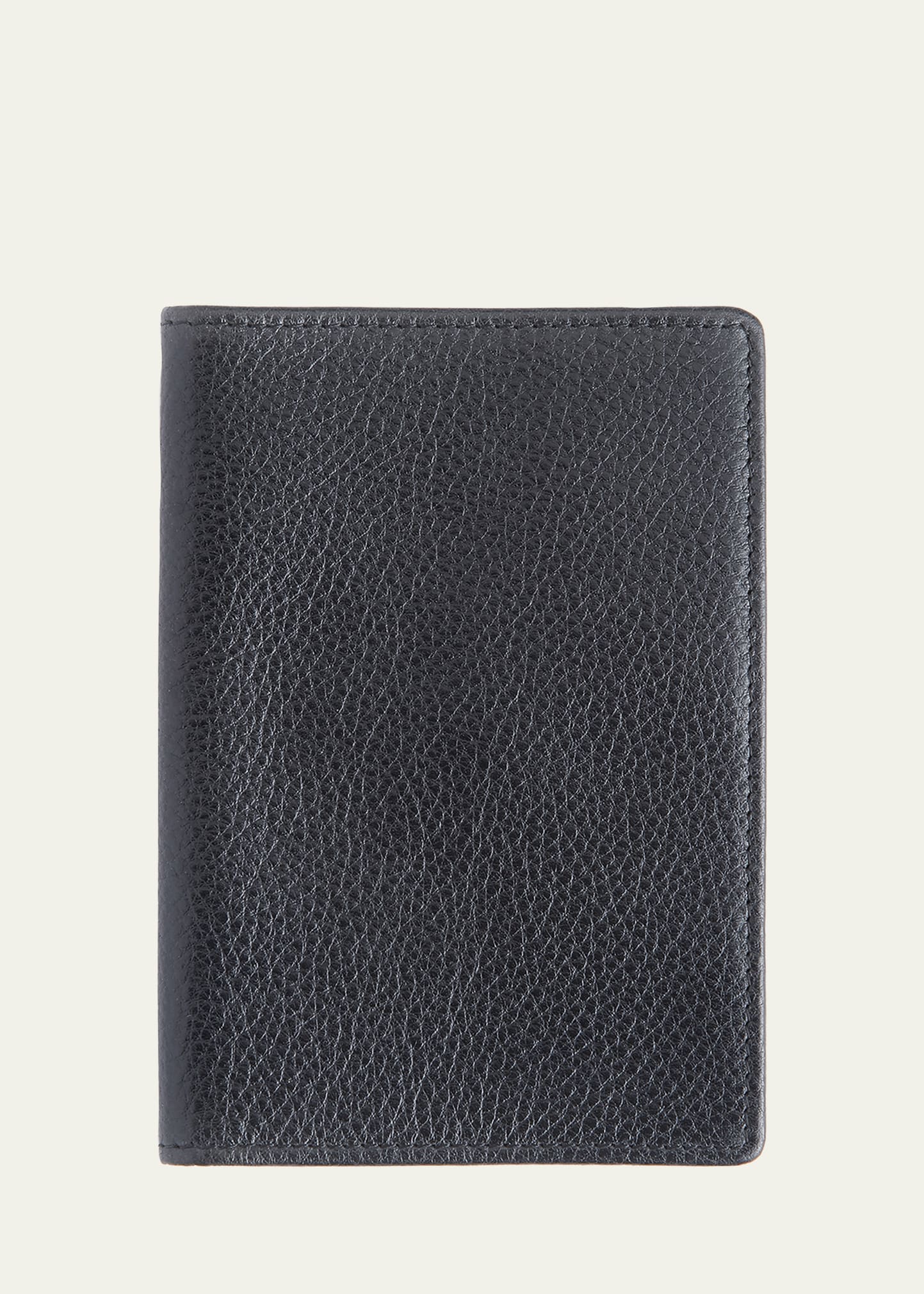 Toteme Monogram Pebble Leather Passport Holder