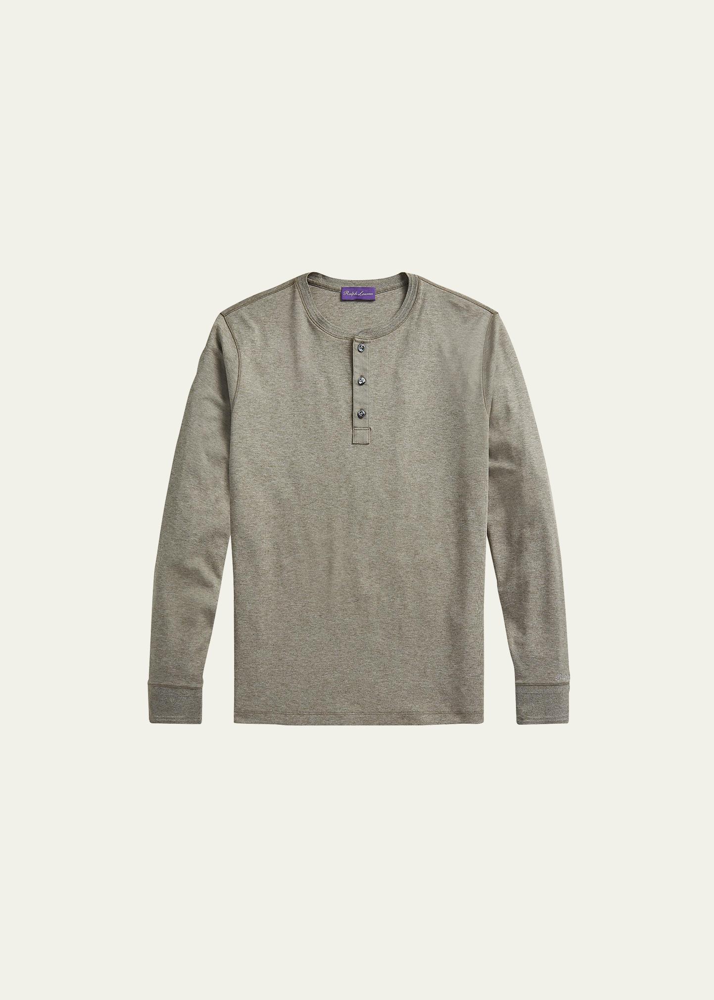 Ralph Lauren Purple Label Men's Long-Sleeve Henley Shirt