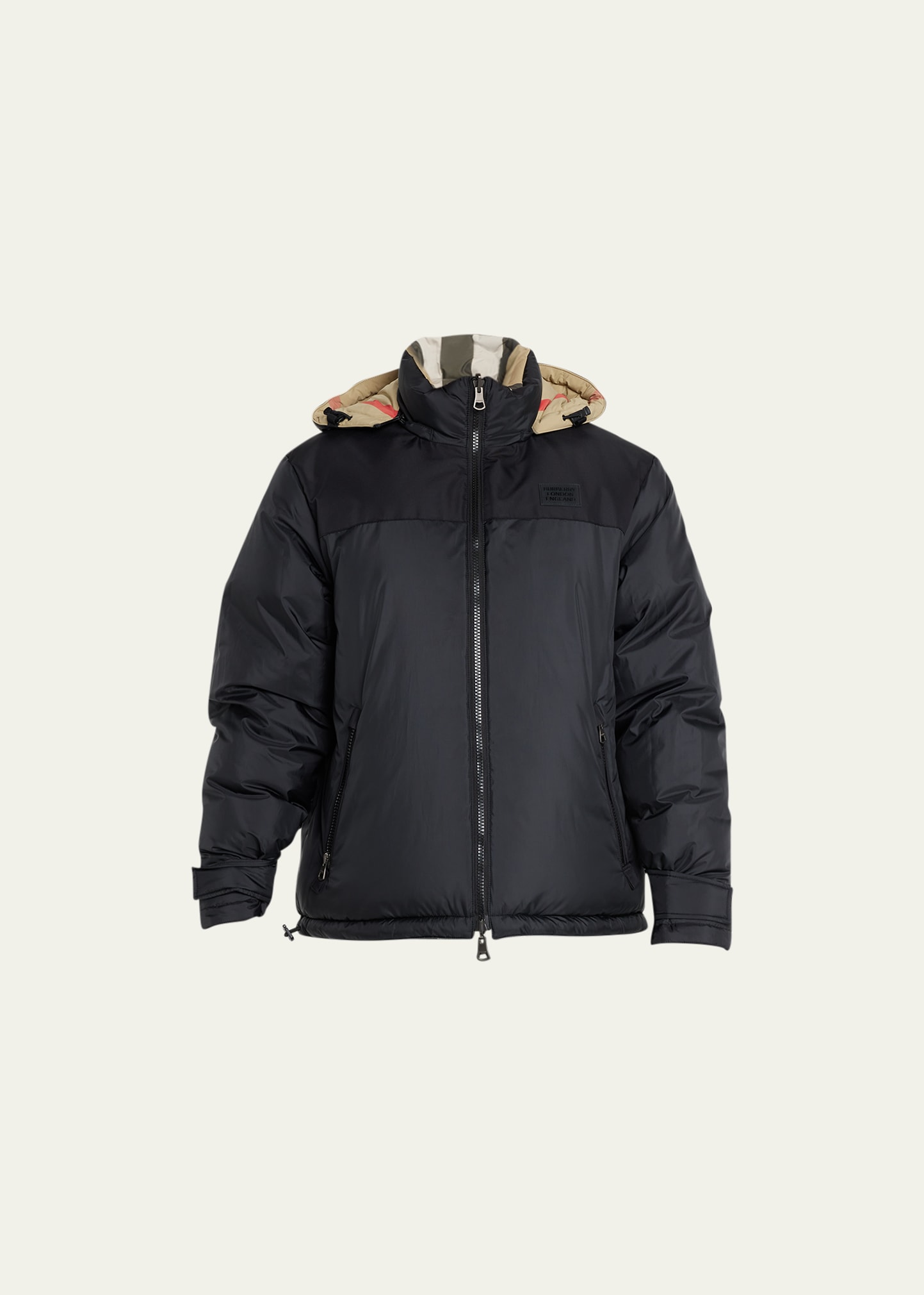 Burberry Men's Rutland Check Nylon Puffer Jacket - Bergdorf Goodman