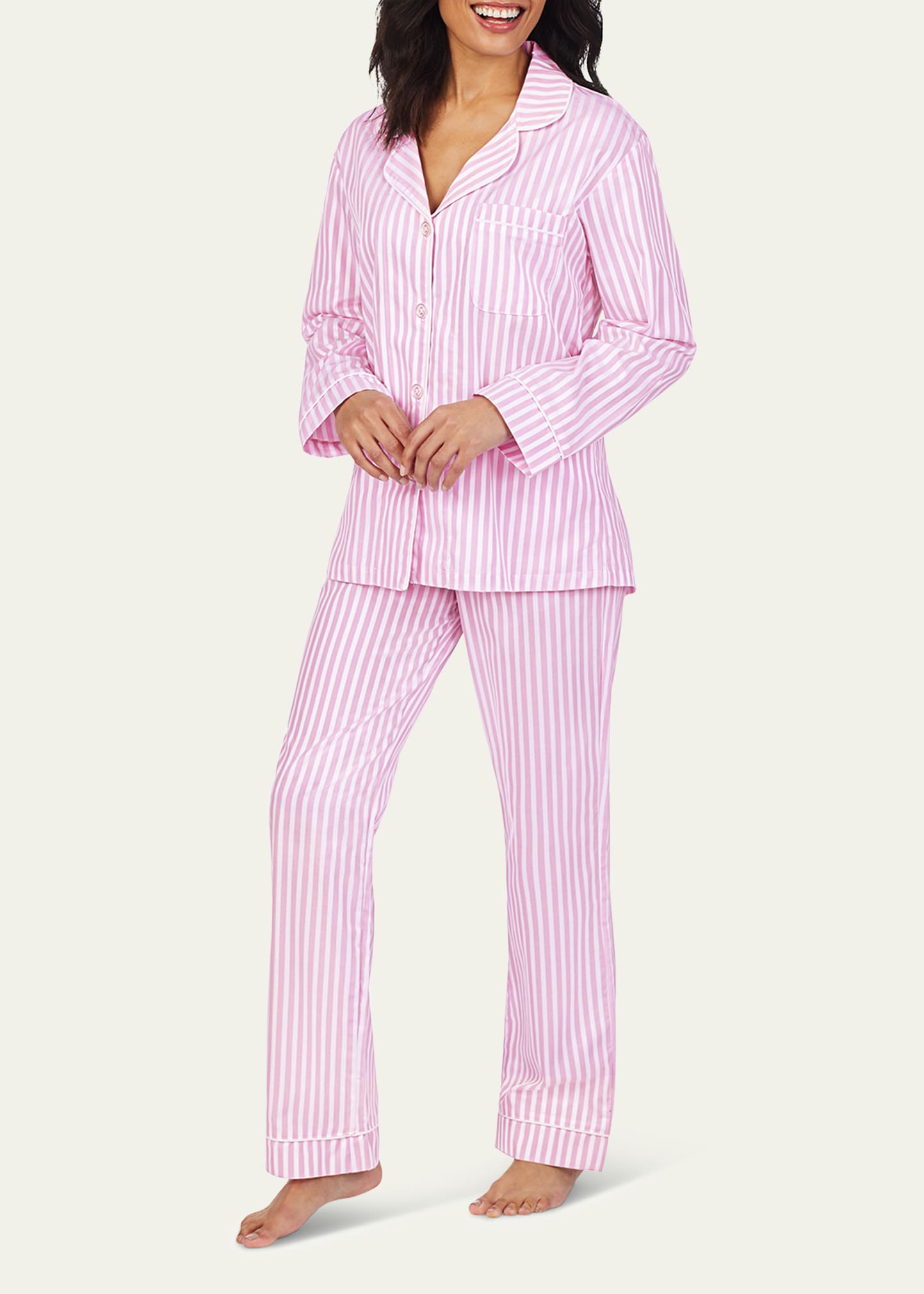 BedHead Pajamas 3D Striped Cotton Long-Sleeve Classic Pajama Set - Bergdorf  Goodman