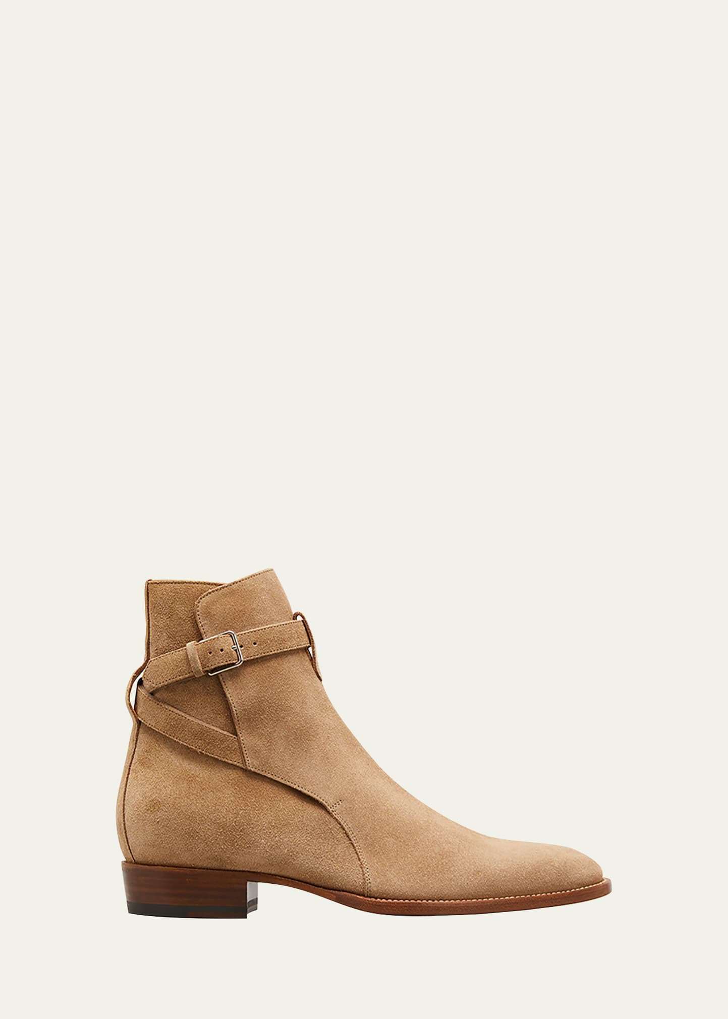 Saint Laurent Men s Wyatt Jodhpur Suede Ankle Boots Bergdorf Goodman