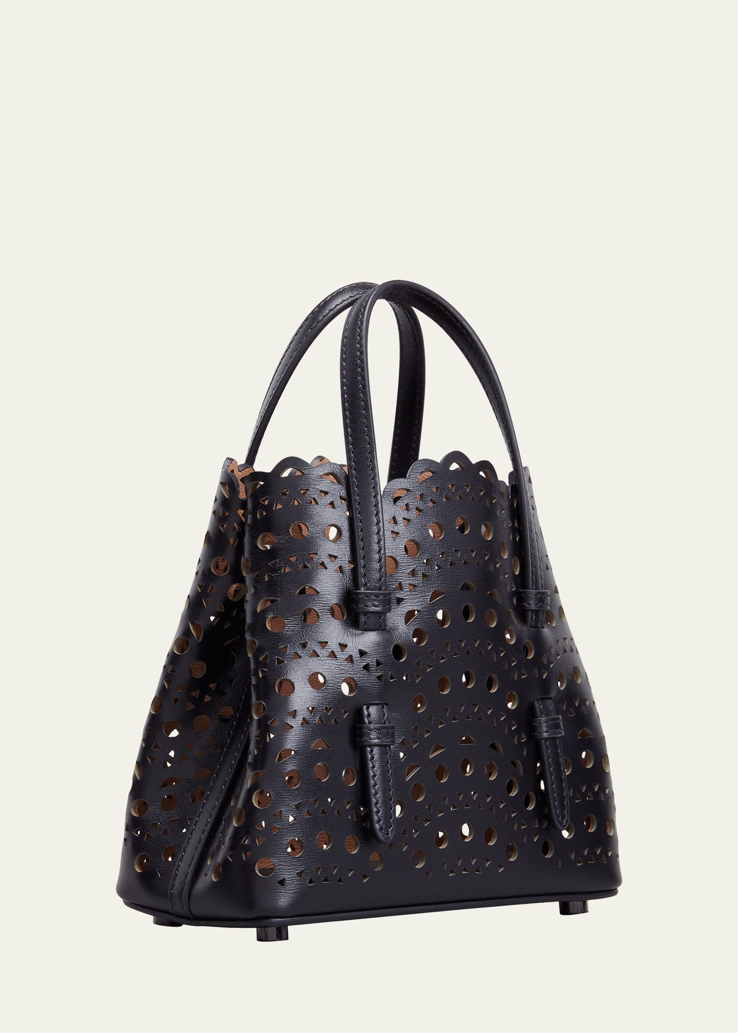 【関税・送料込み】Alaia Alaia Mina 20 Perforated Bag ALAÏA BLACK NEO MINA 20 BAG IN VIENNE CALFSKIN |ALAÏA US