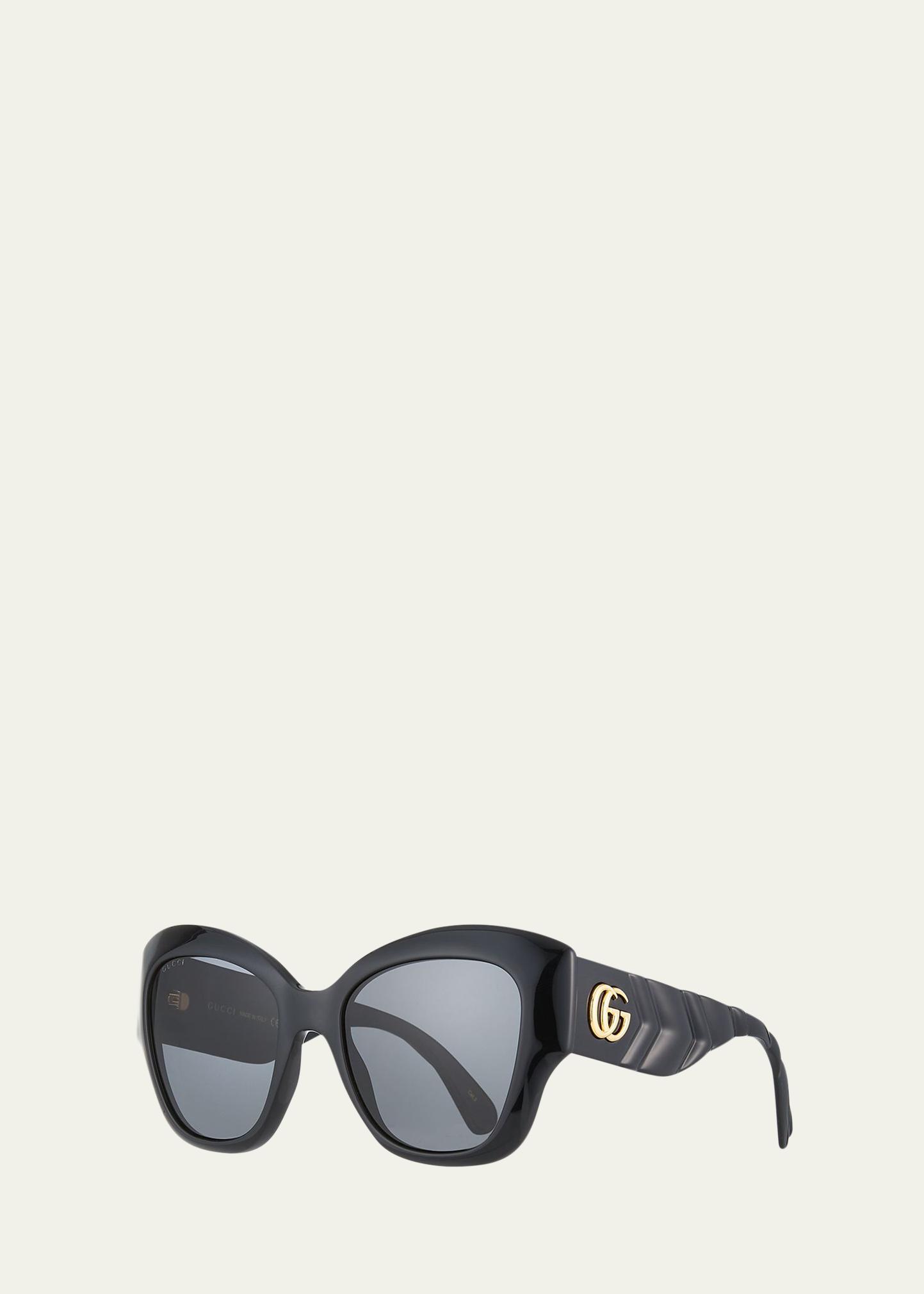Gucci Oversized Acetate Butterfly Sunglasses - Bergdorf Goodman