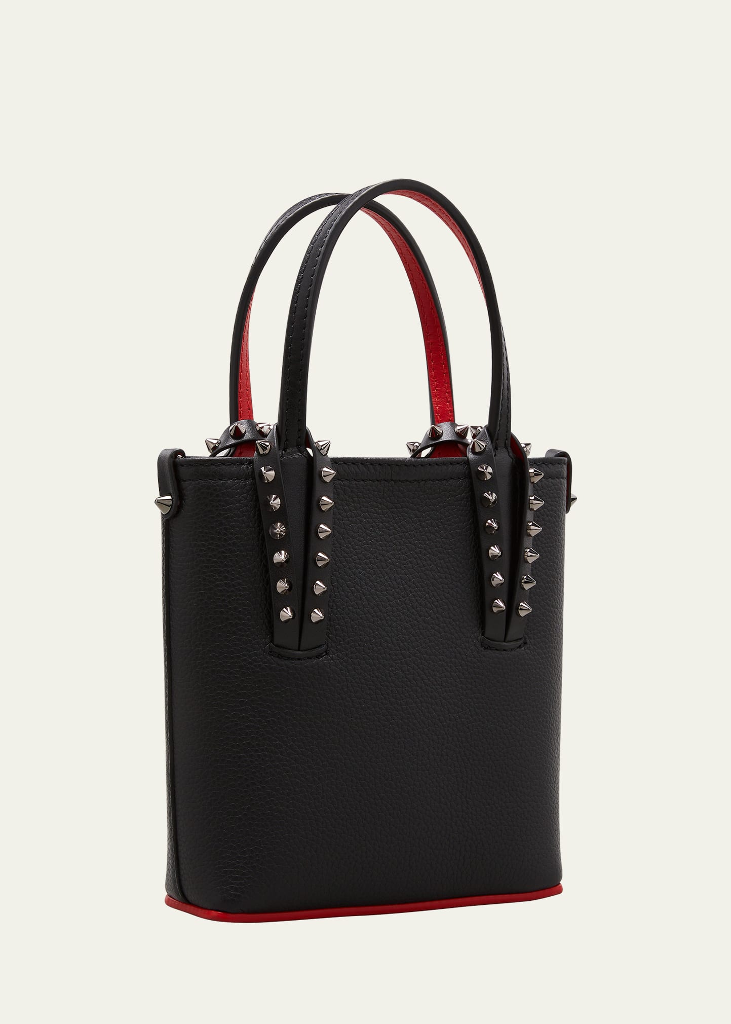 【関税&送料込】Christian Louboutin Grained Leather Cabata Christian Louboutin | Cabata large soft black leather bag