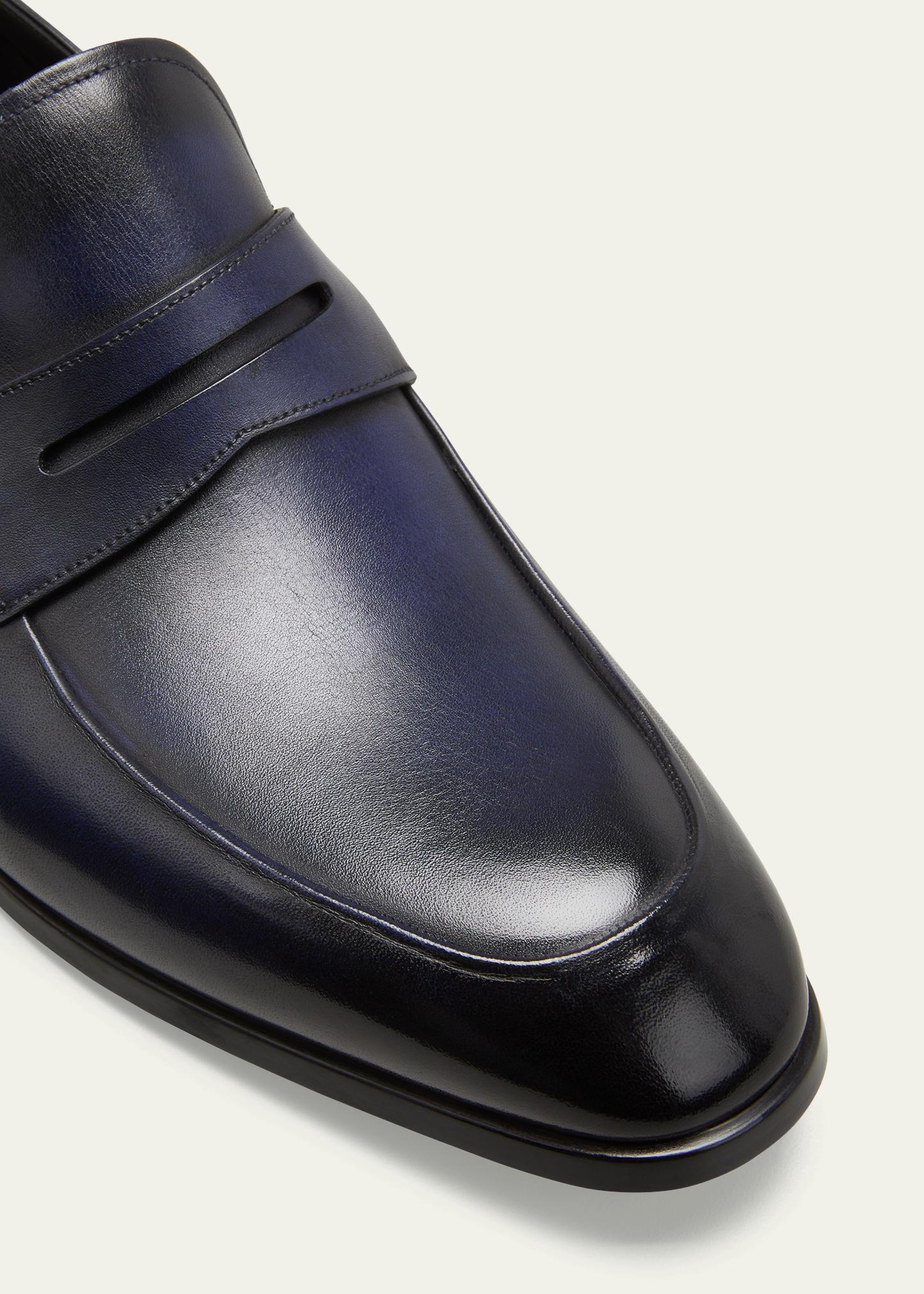 BALLY LIMAO BLACK LEATHER DRESS LOAFERS $595 Mens Black Bally Leather Loafers Shoes Drivers  main image 4
