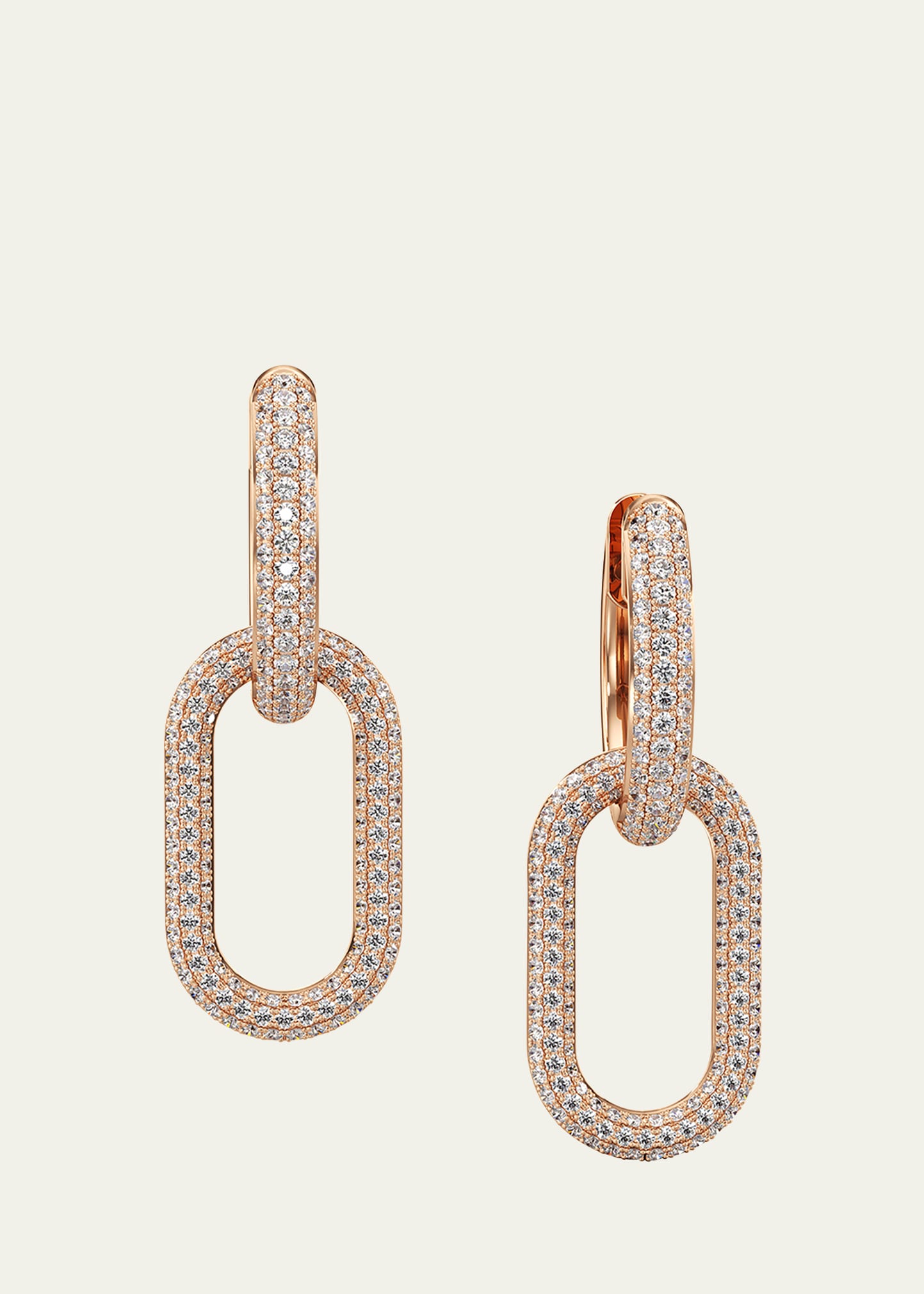 Pave Diamond Earrings