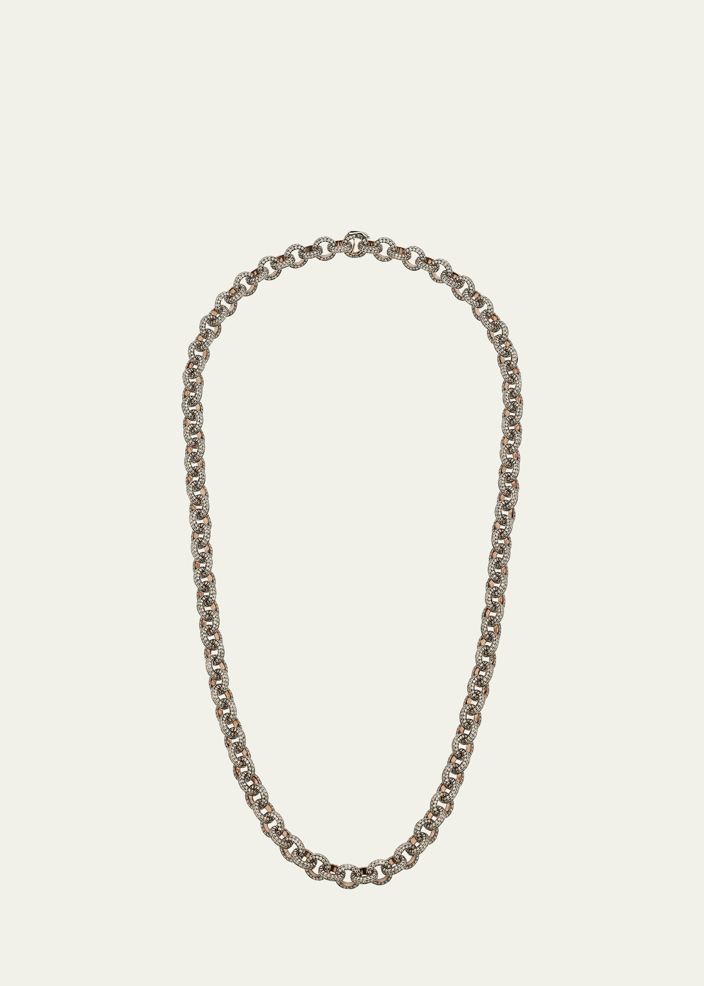 Munnu Gem Palace 18k White Gold Link Chain Necklace