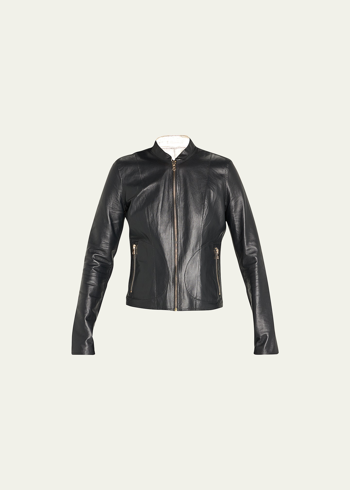 LaMarque Chapin Reversible Leather Bomber Jacket