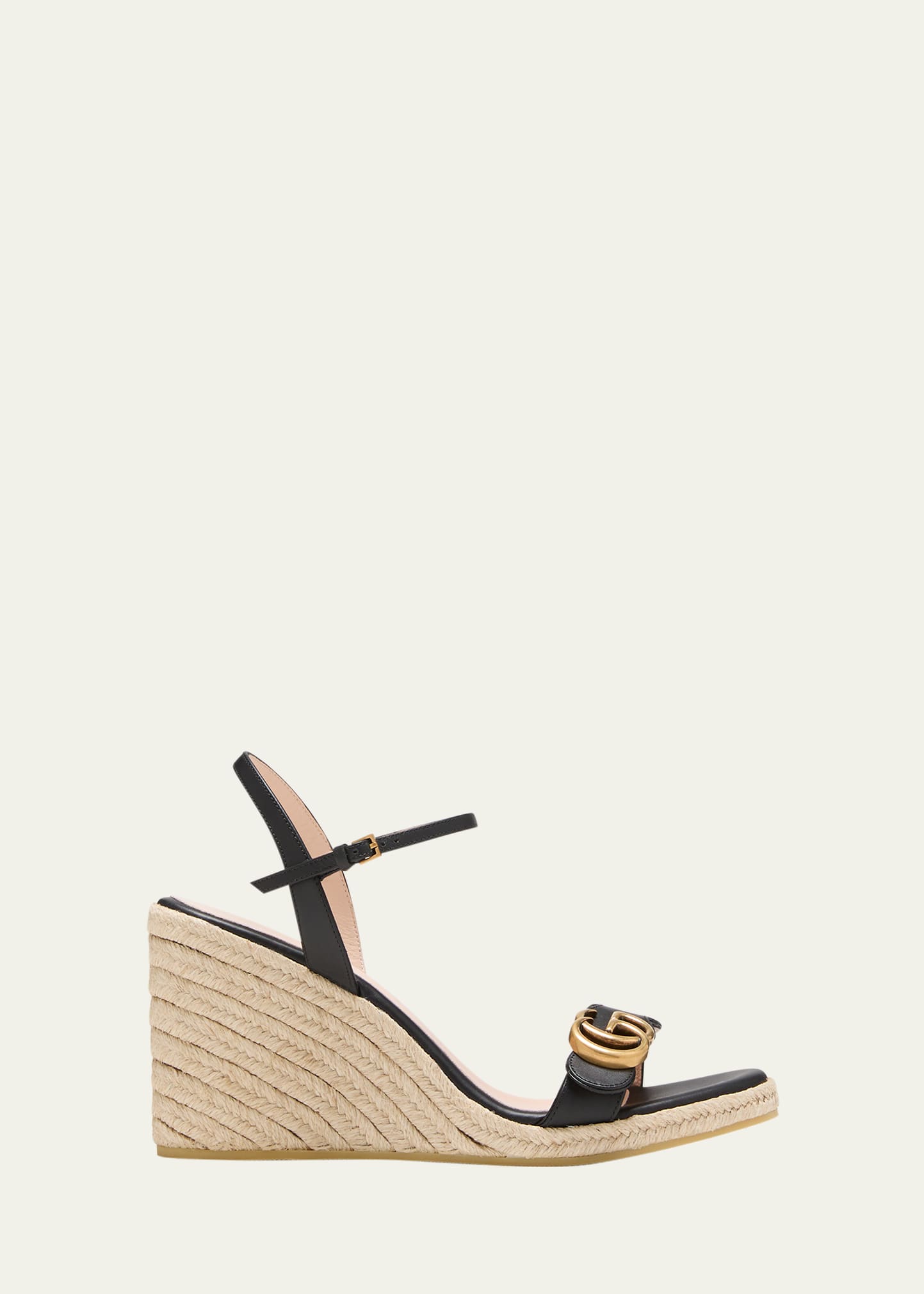 Gucci Aitana Espadrille Wedge Sandals