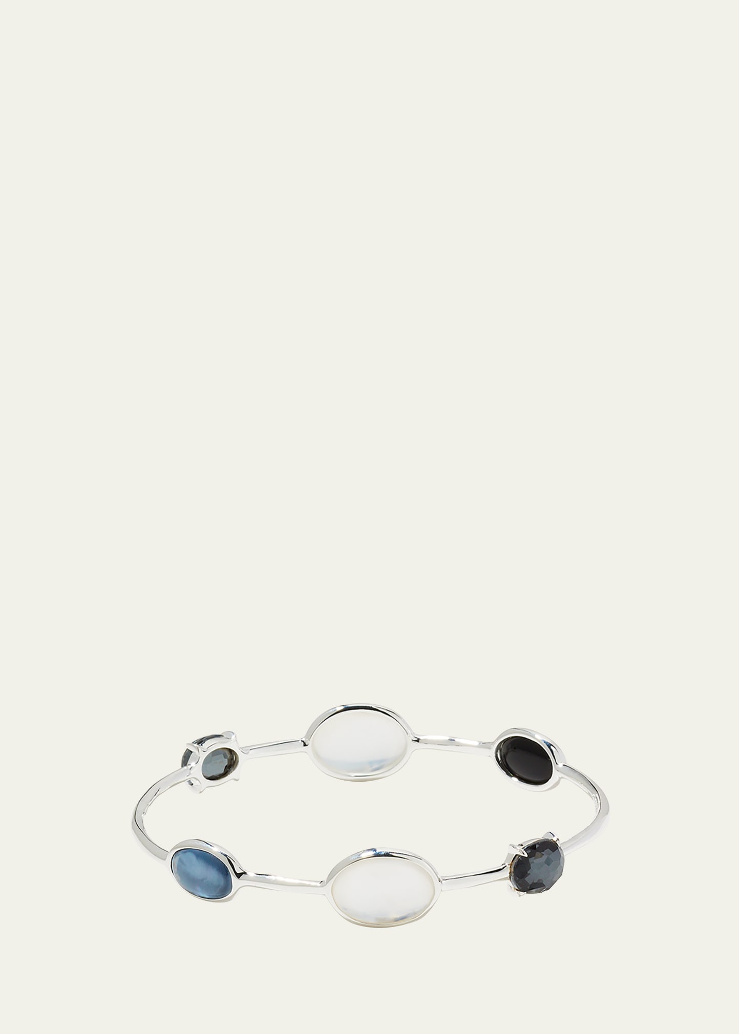 Ippolita 6-Stone Bangle in Sterling Silver