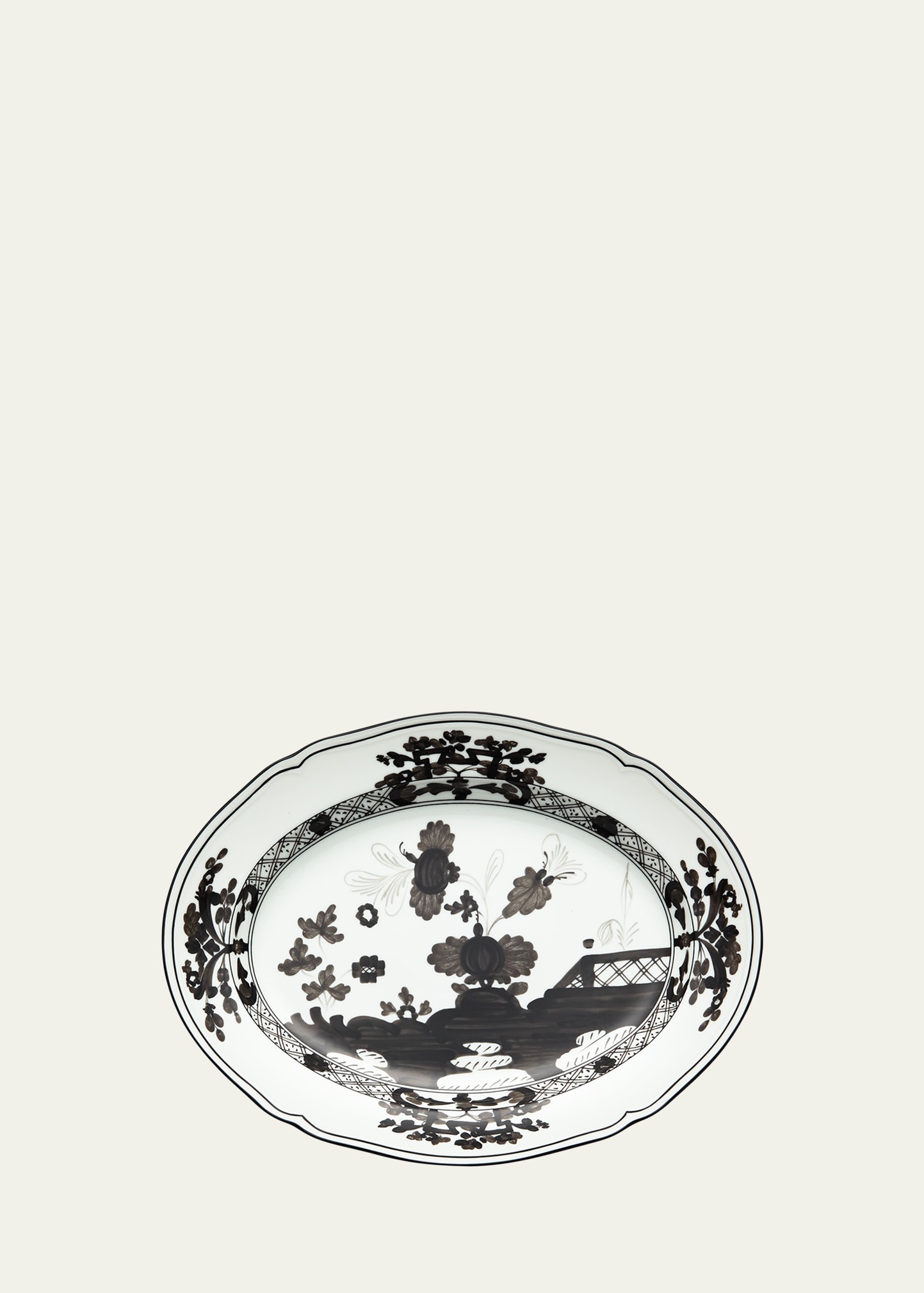 GINORI 1735 Oriente Italiano Oval Platter, Albus Medium
