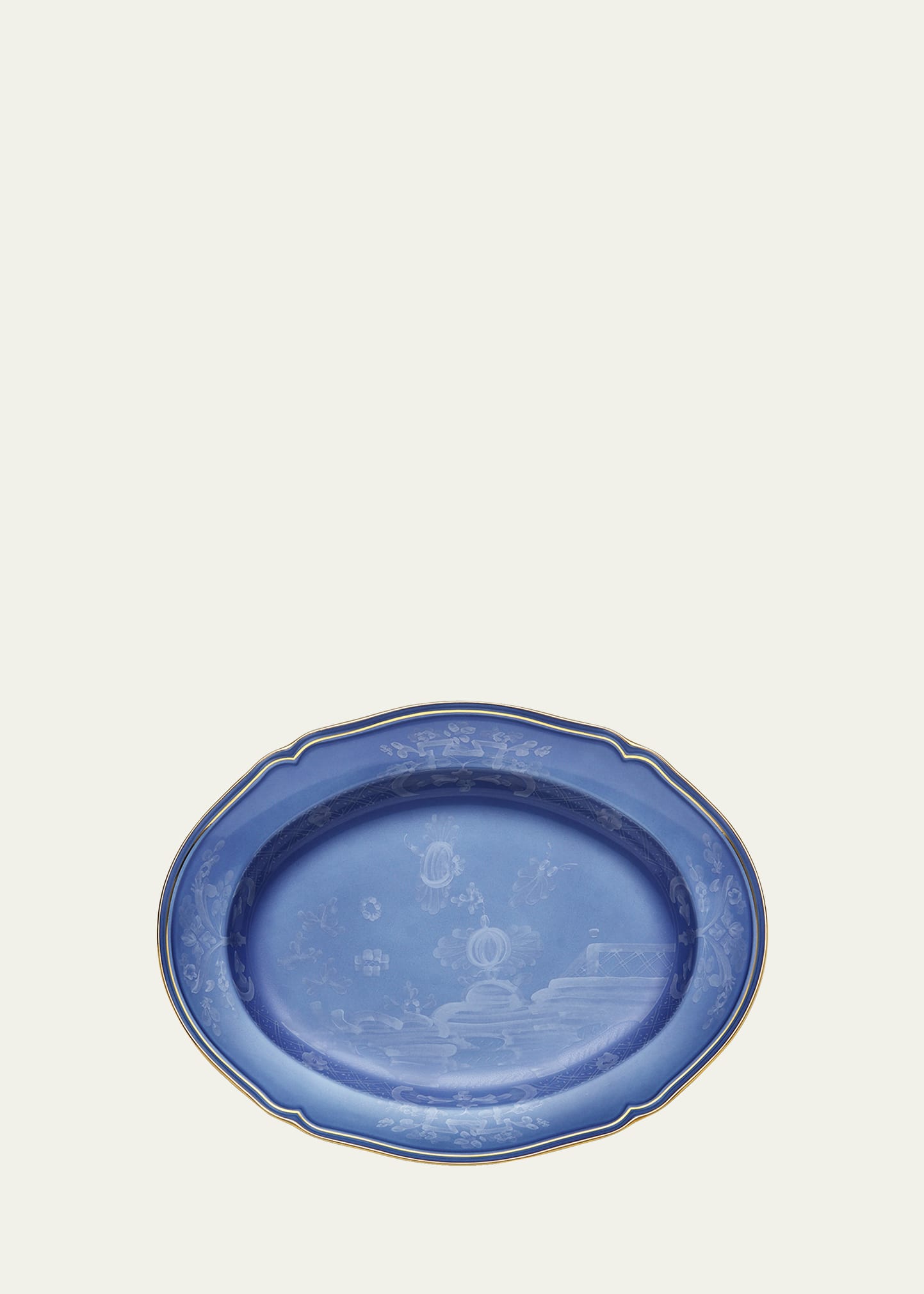 Oriente Italiano Oval Platter, Pervinca