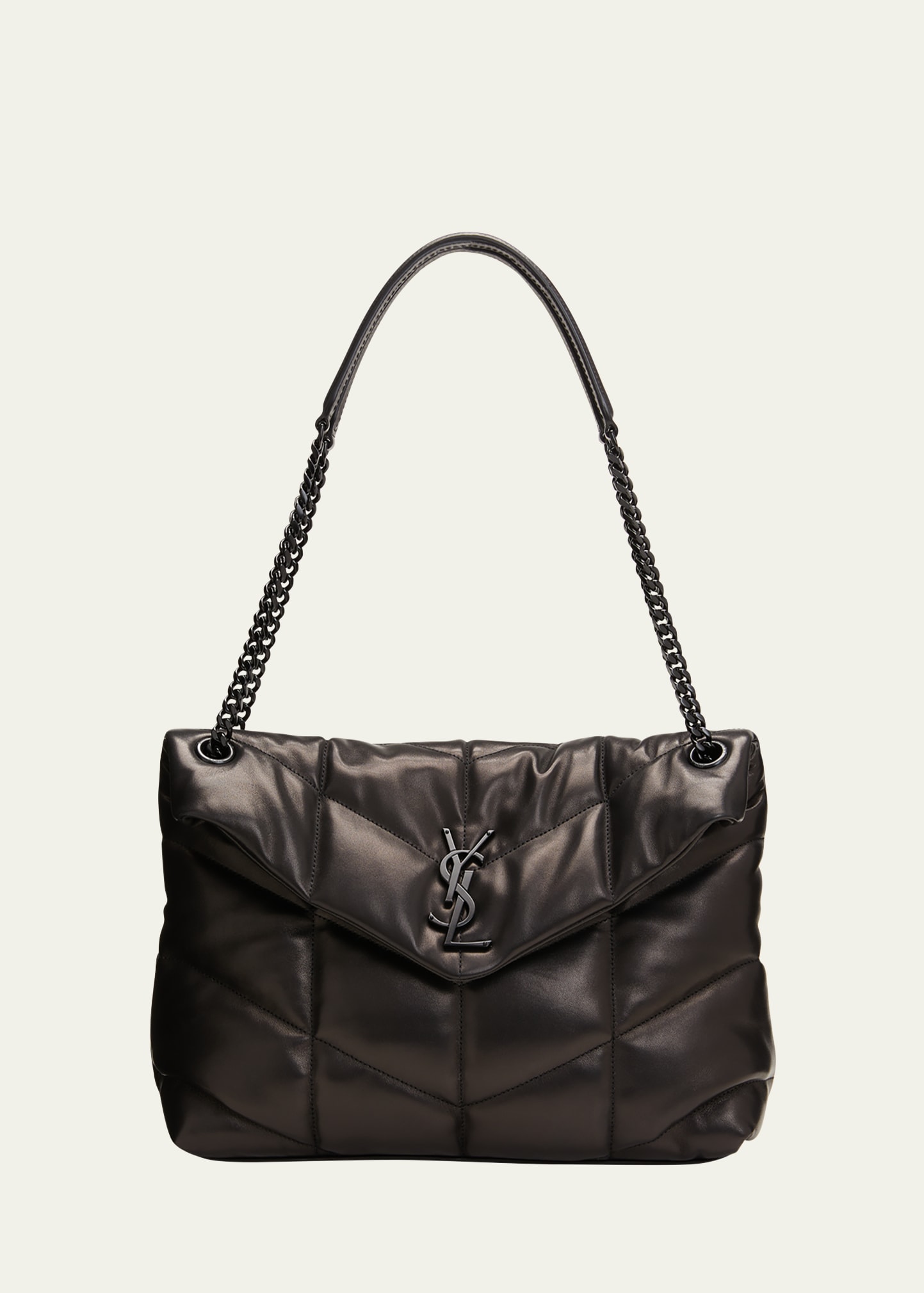Saint Laurent Small Puffer Metallic Chain Shoulder Bag - Bergdorf Goodman