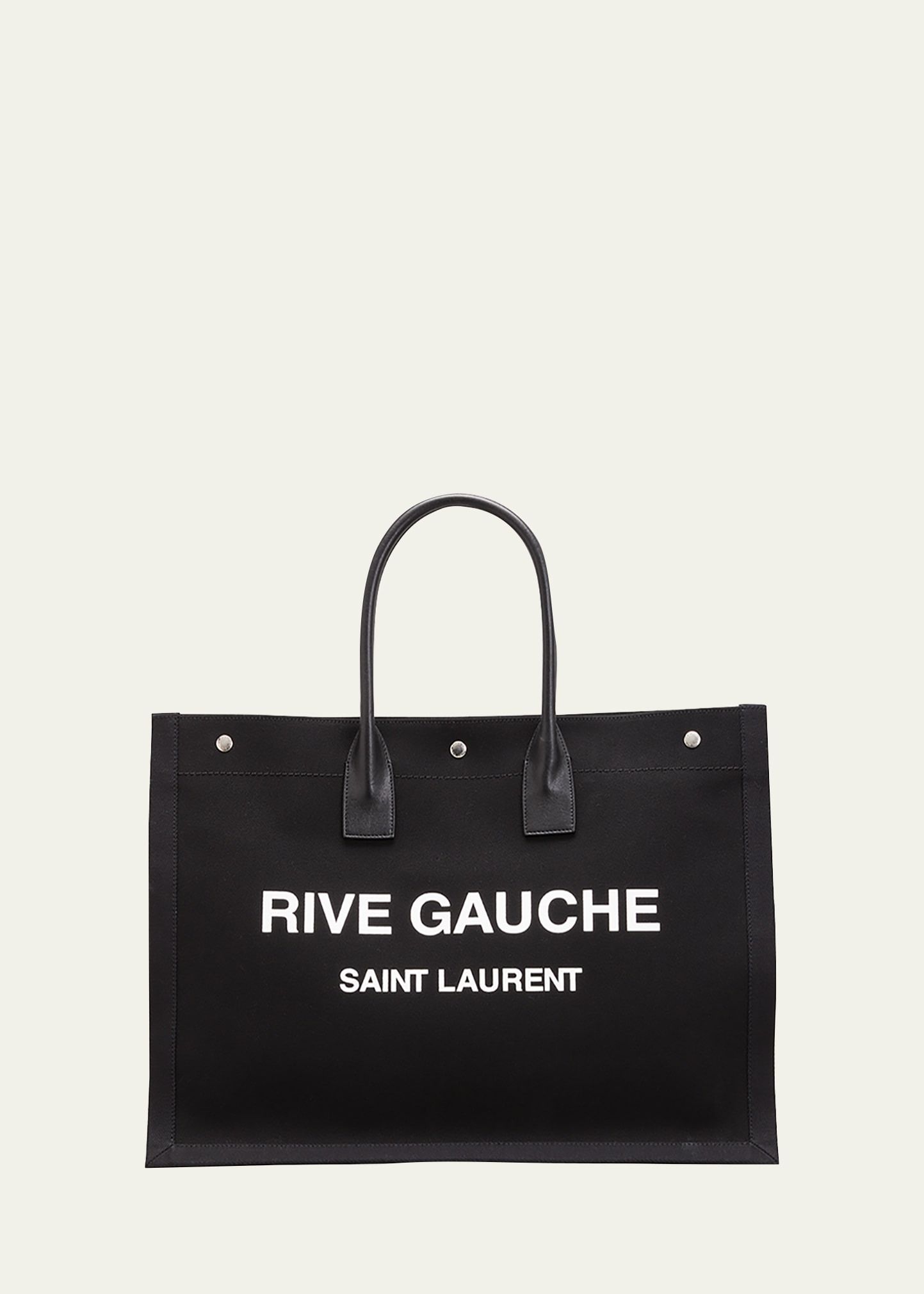Saint Laurent Men's Noe Rive Gauche Canvas Tote Bag - Bergdorf Goodman