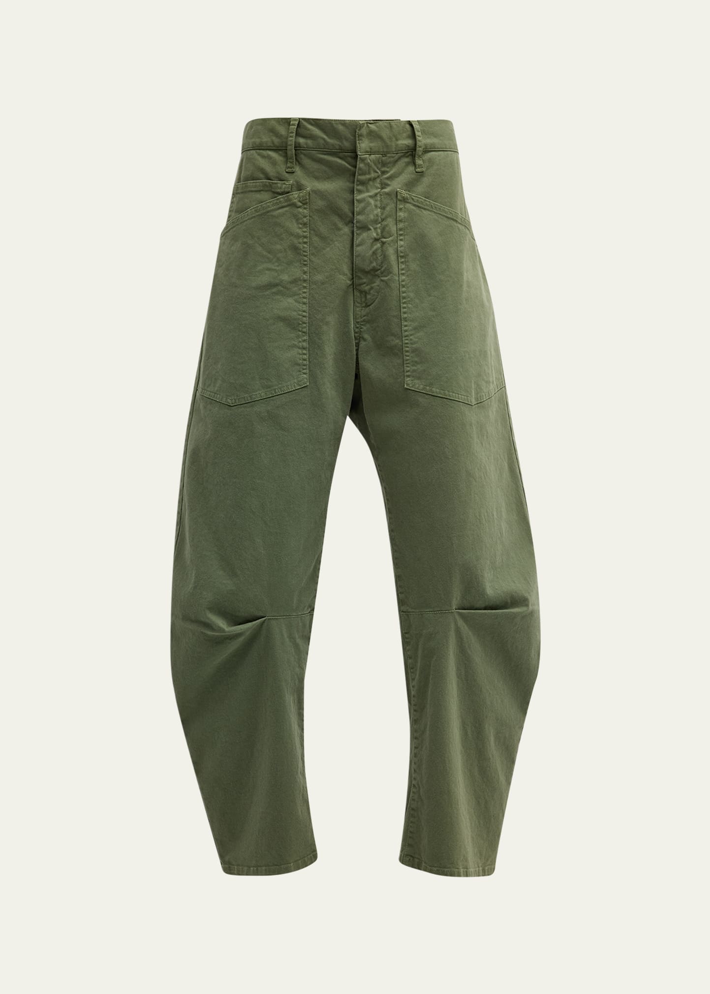 Nili Lotan Shon Mid-Rise Cropped Pants - Bergdorf Goodman