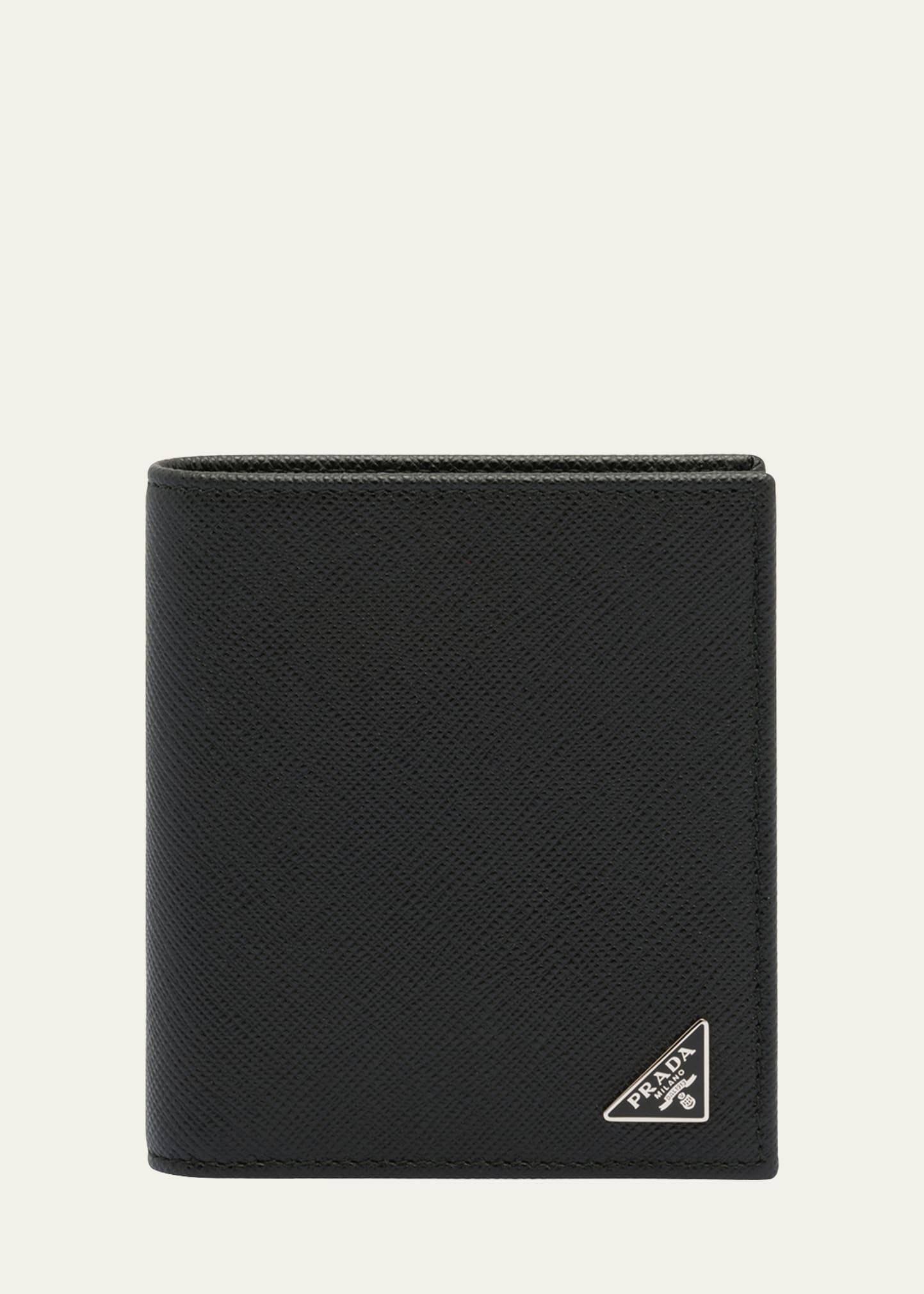 Prada bifold hotsell wallet mens