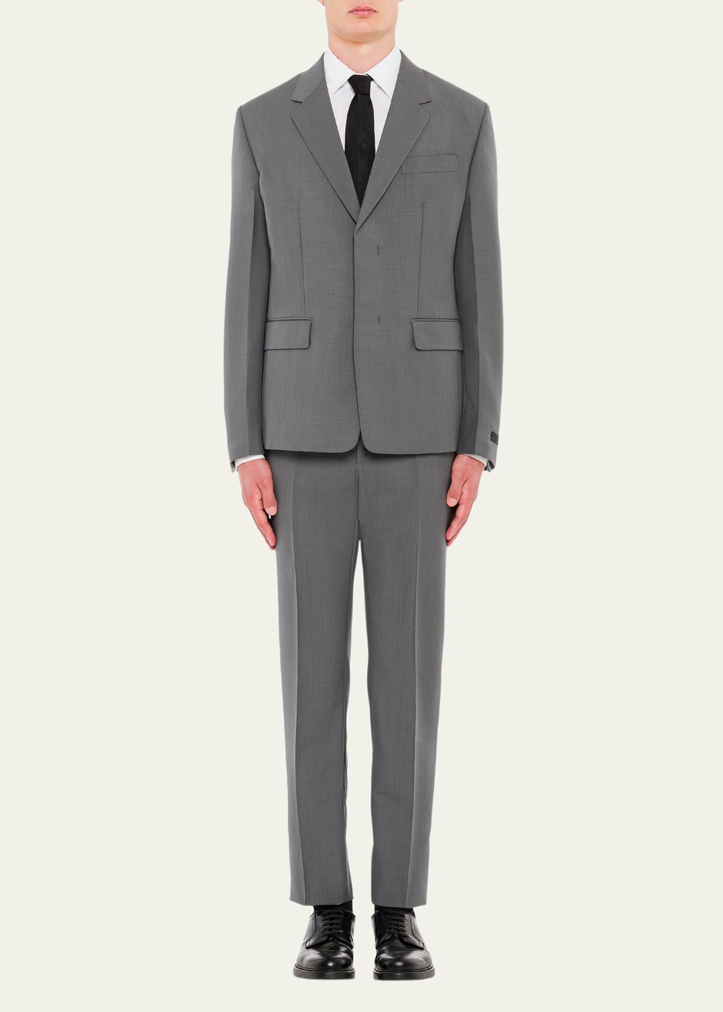 Prada Men's Gray Summer Kid Mohair Suit - Bergdorf Goodman