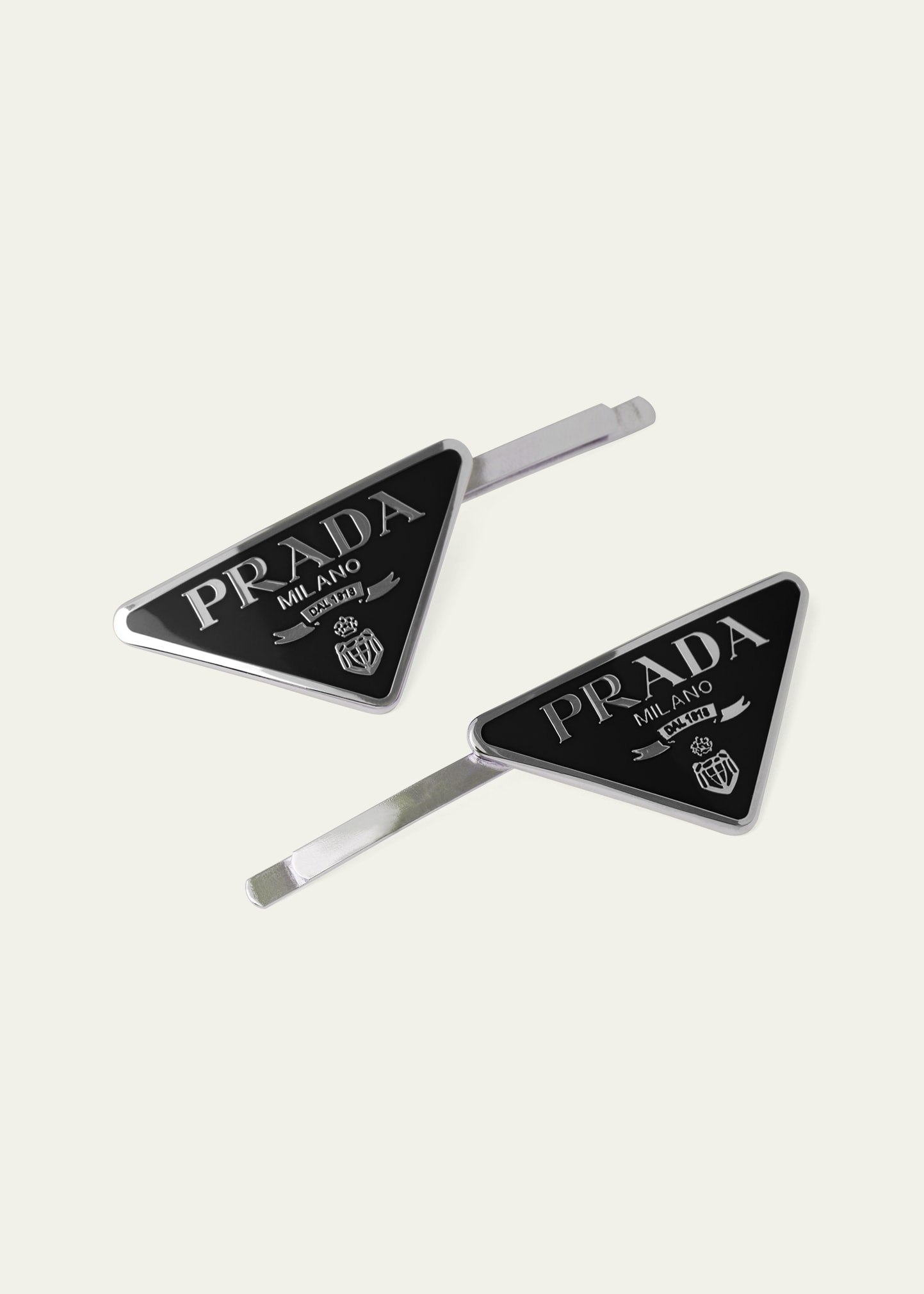 Prada Logo Hair Pins, Set of 2 - Bergdorf Goodman