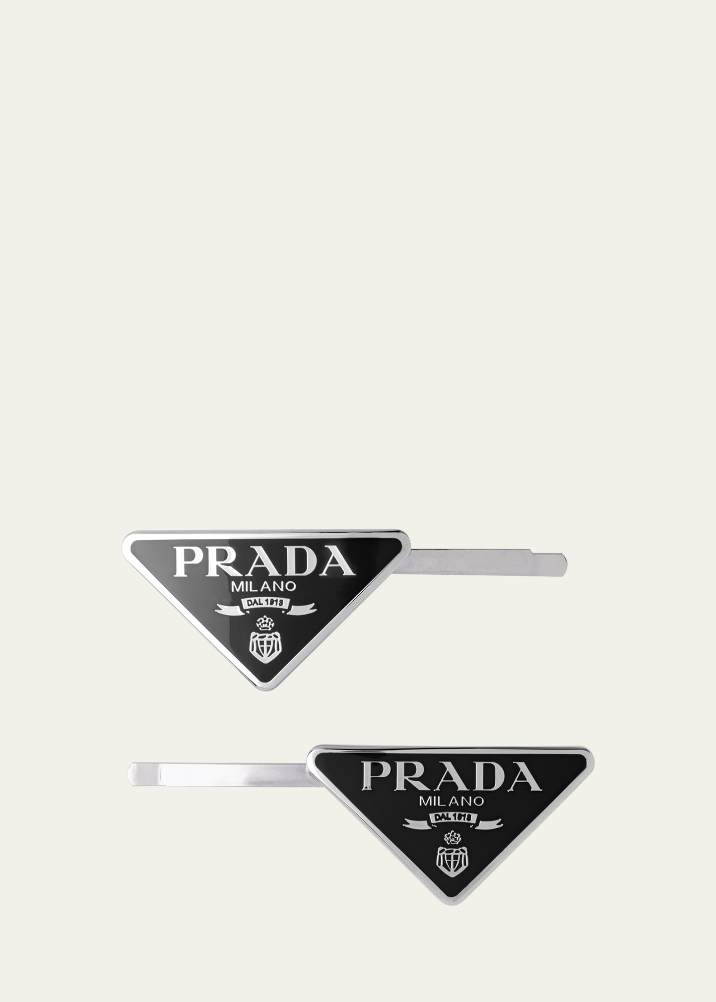 ★PRADA★ Triangle Logo Enamel Finish Hairpin Honey Totter S MUSINSA | PRADA Triangle Logo Enameled Hairpin - Honey