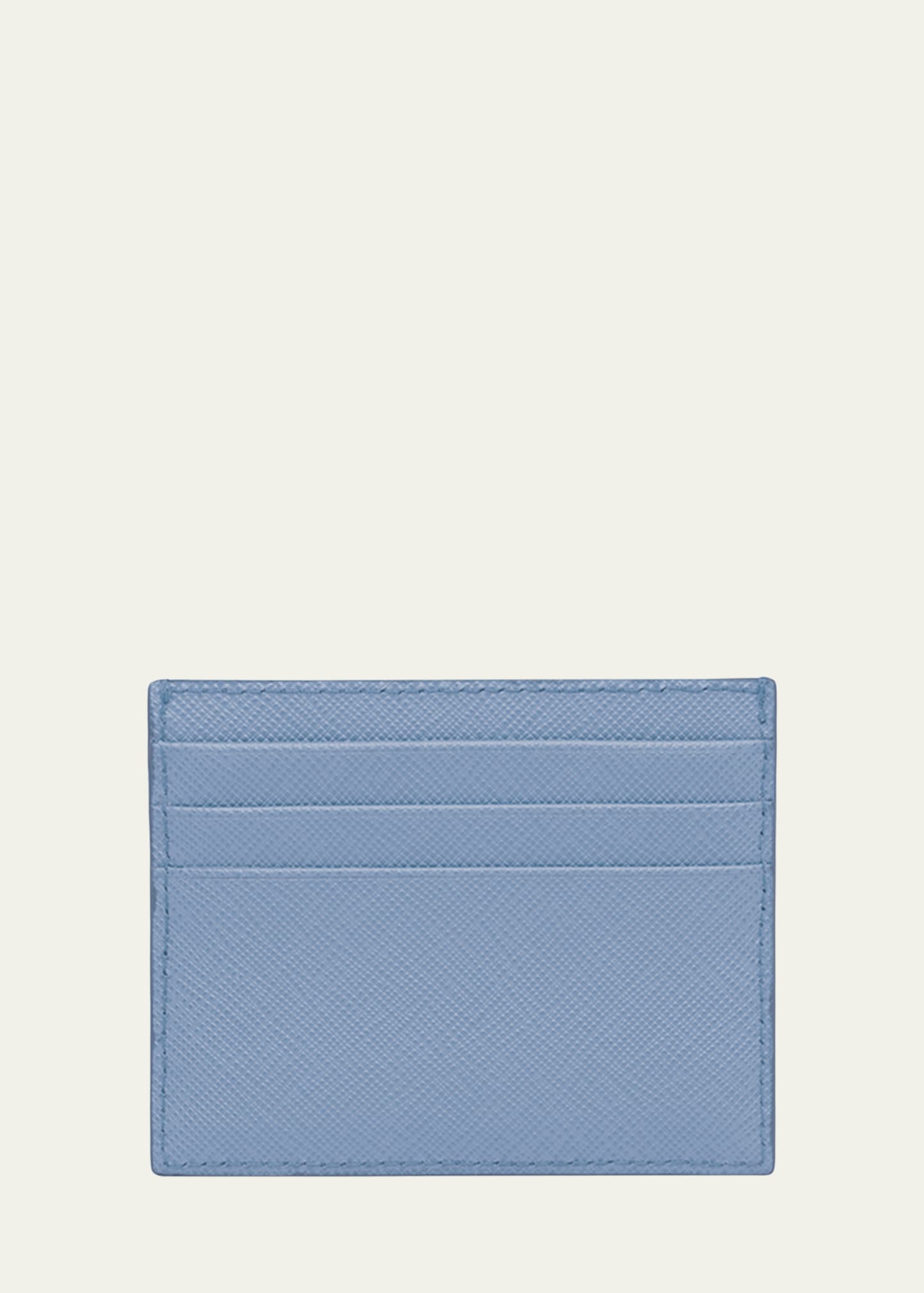 Prada Triangle Logo Leather Card Case - Bergdorf Goodman