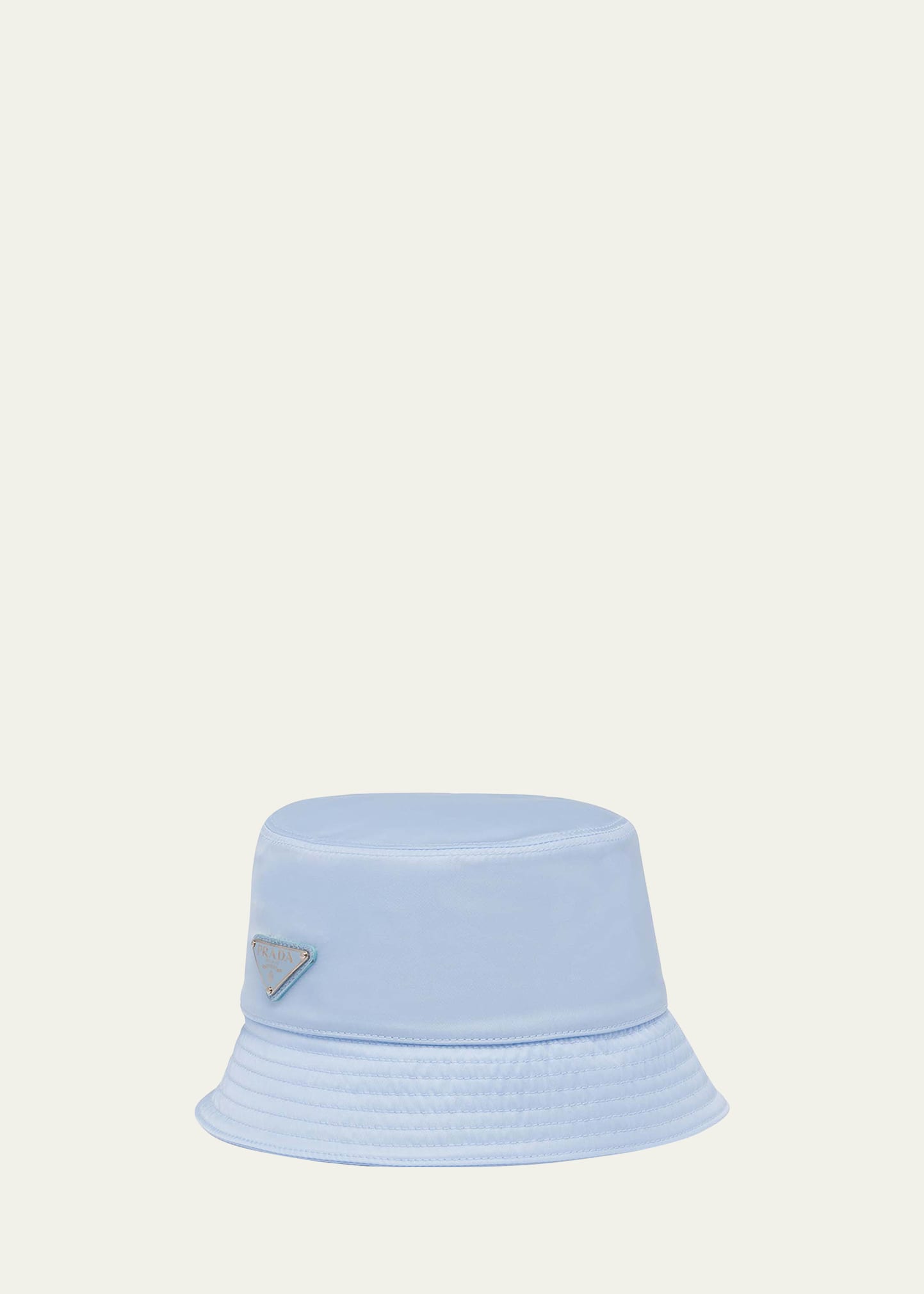Prada Denim Bucket Hat, Women, Light Blue, Size S