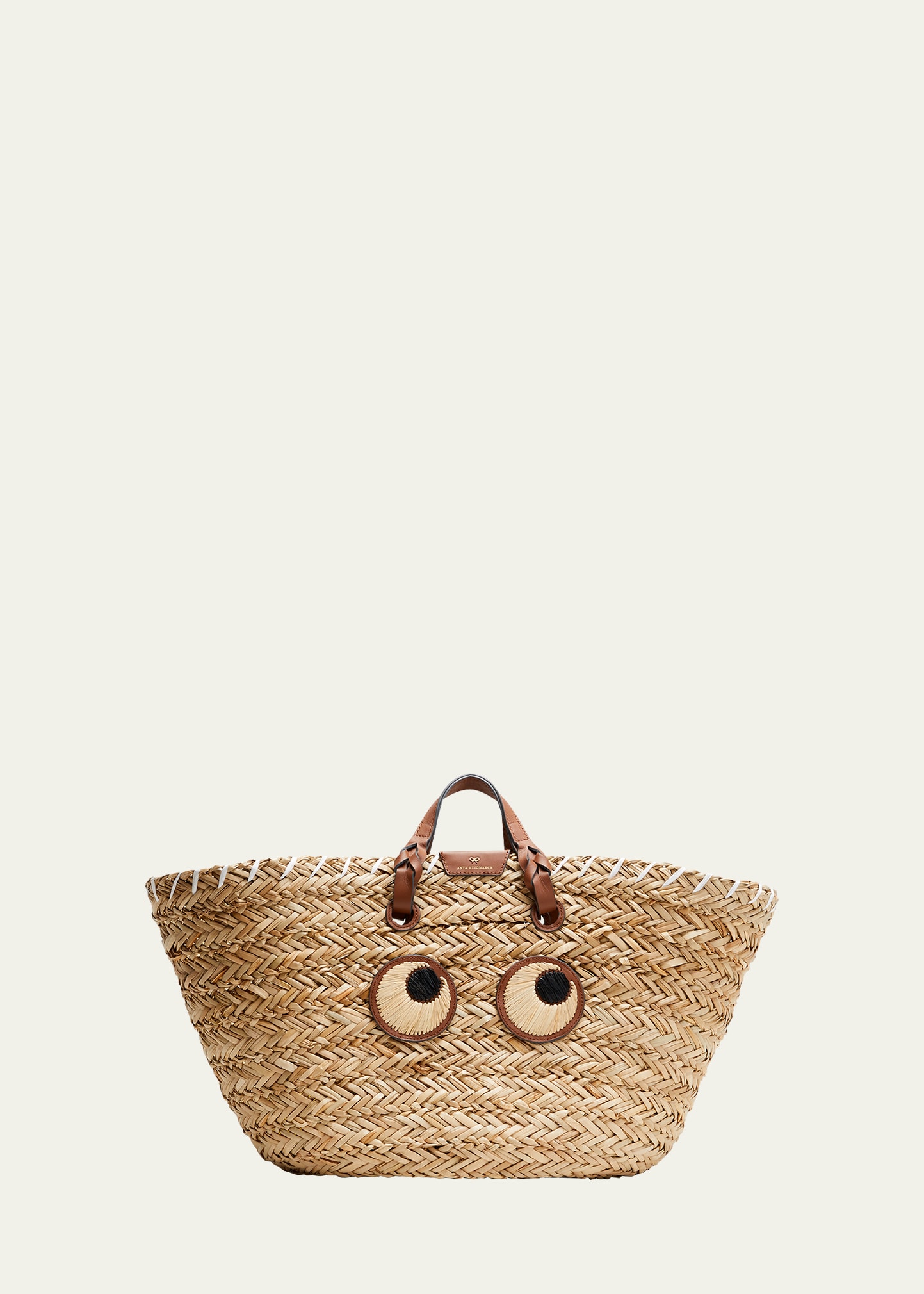 Anya Hindmarch Large Paper Eyes Basket Tote Bag - Bergdorf Goodman