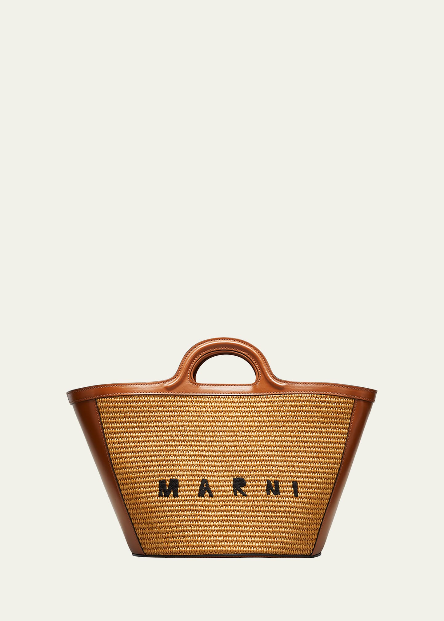 Marni Tropicalia Straw Leather Summer Tote Bag Bergdorf Goodman