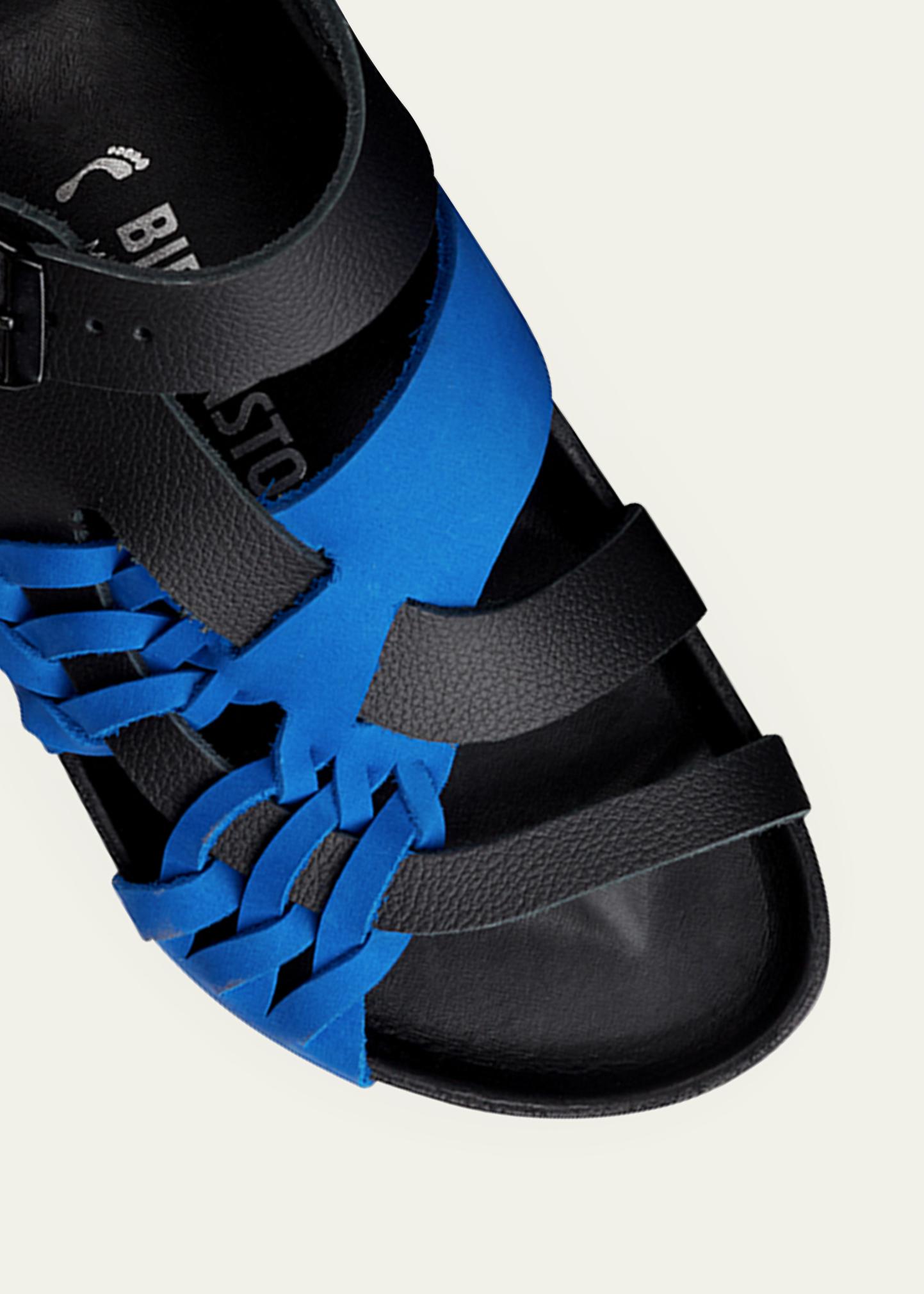 BIRKENSTOCK x CSM Tallahassee Woven Colorblock Leather Slide