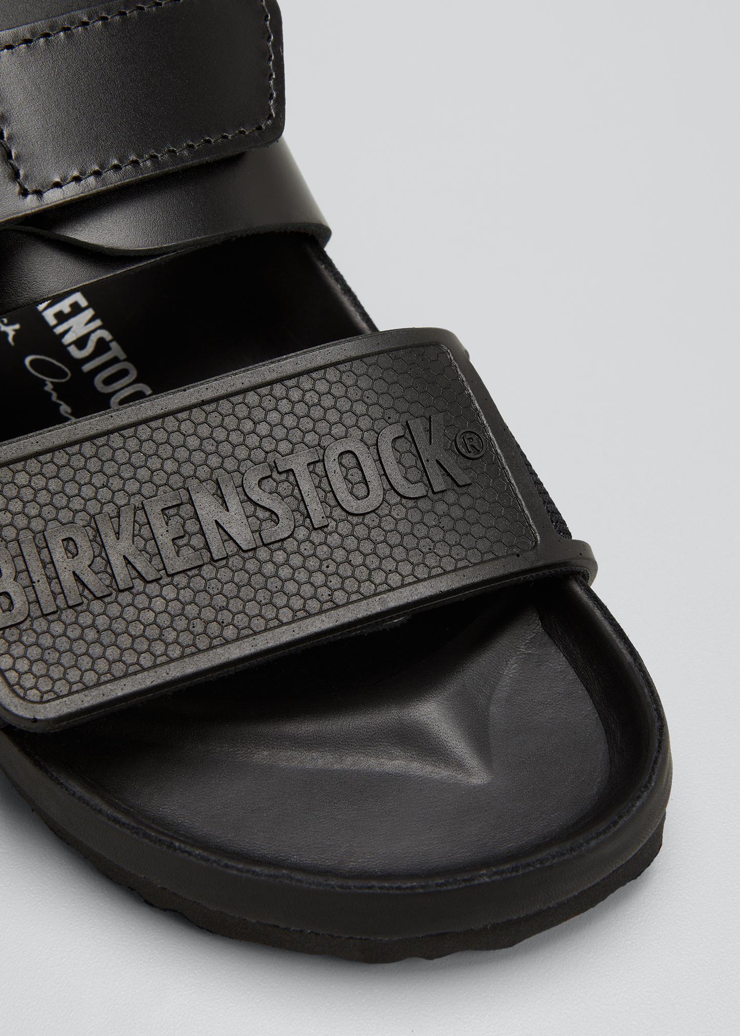 ? Birkenstock men’s rotterdam slides sandals- 43 Birkenstock Rotterdam Moto Boot sandals - Black|1020031BLACK main image 2